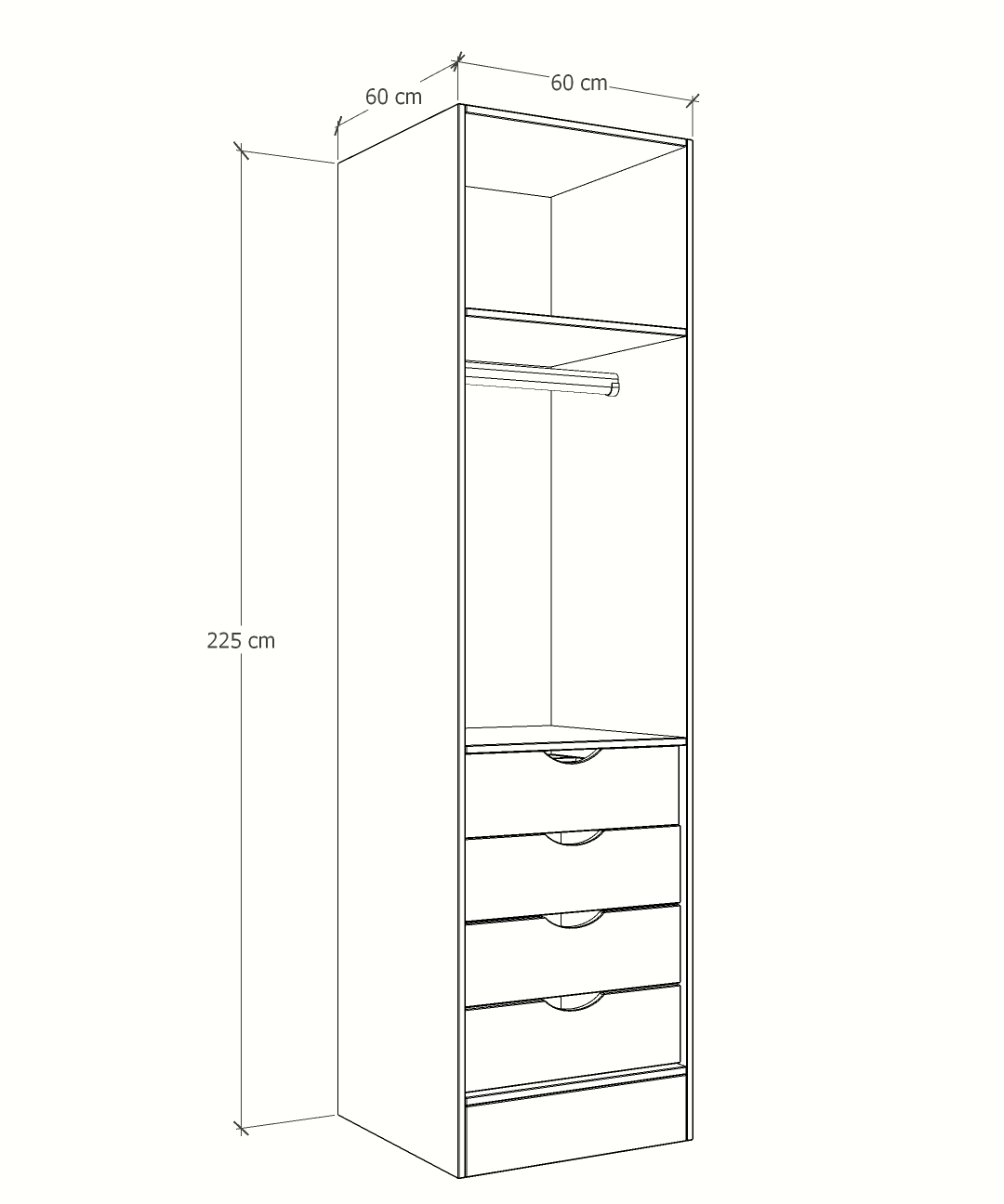 MAGIC 3DRW ORGANIZER 125H WARDROBE