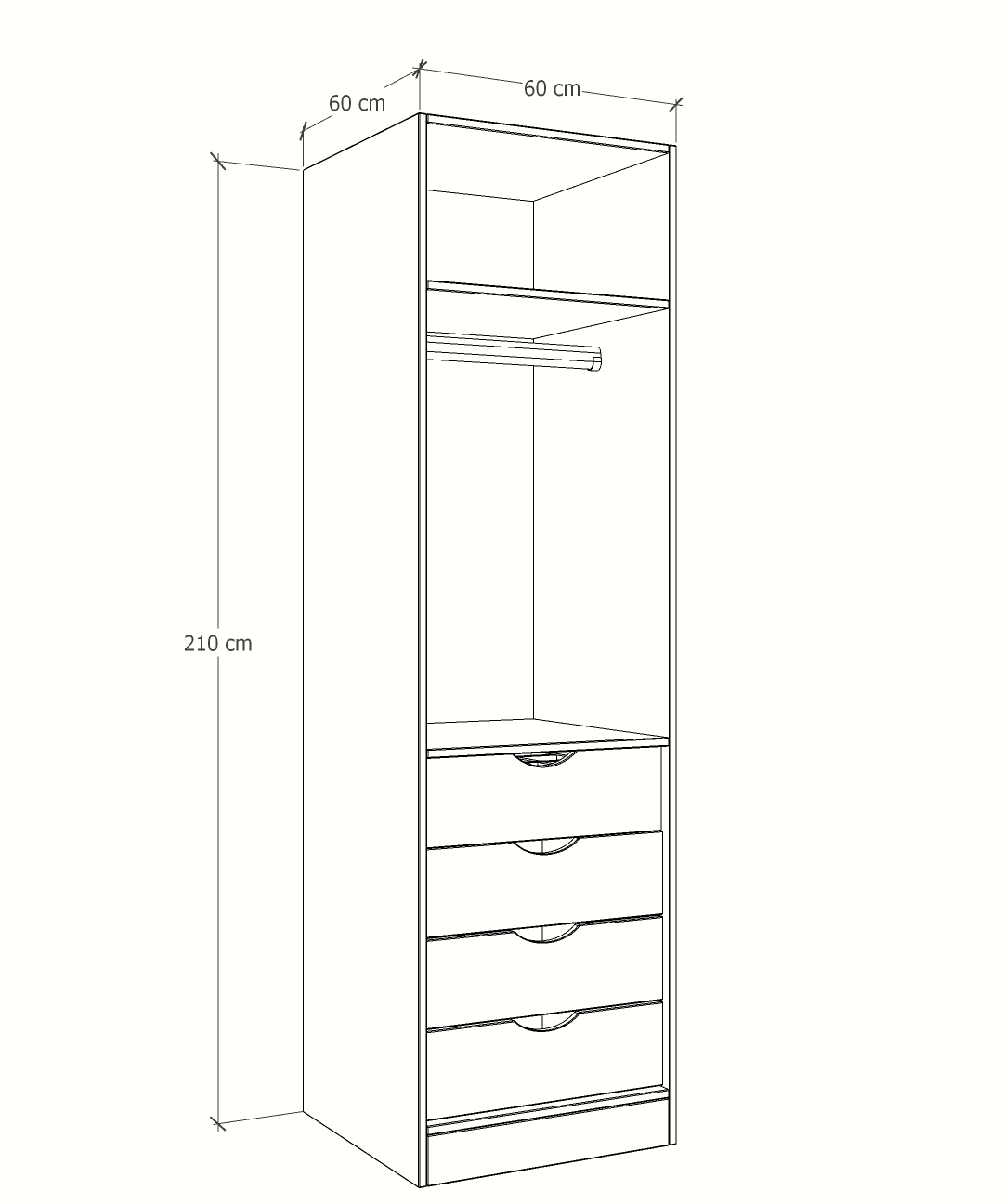 MAGIC 3DRW ORGANIZER 125H WARDROBE