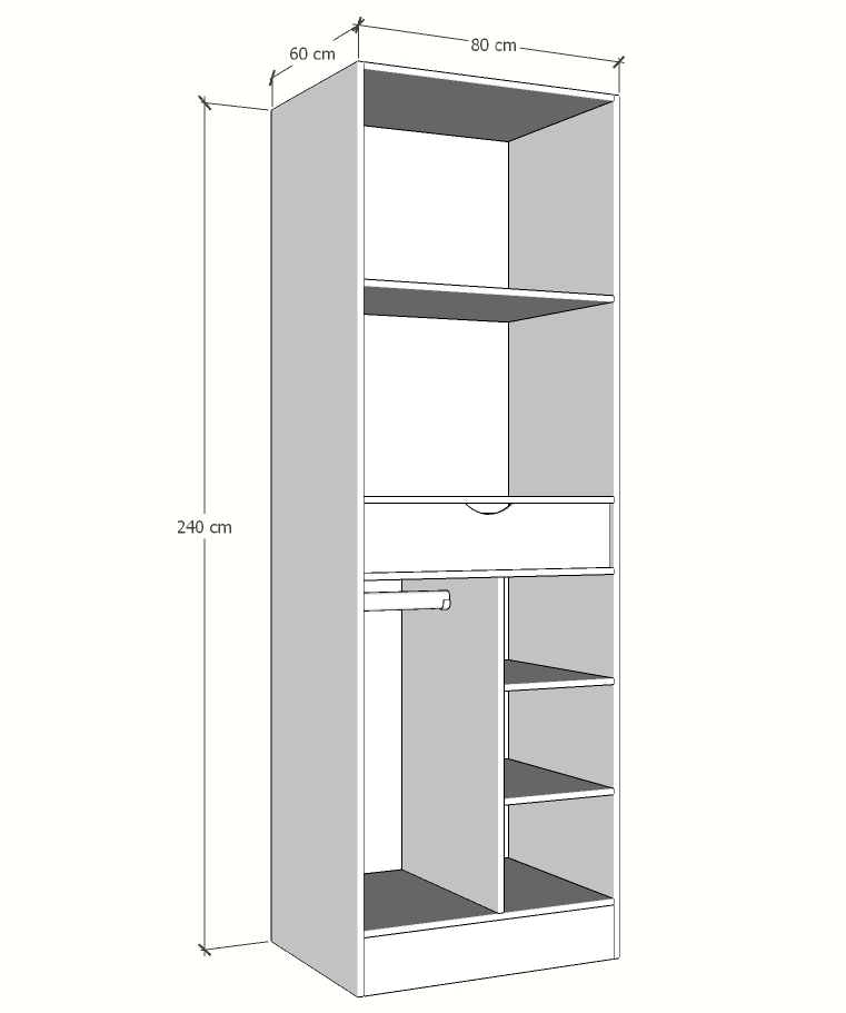 MAGIC 90 2FS ORGANIZER 1S WARDROBE