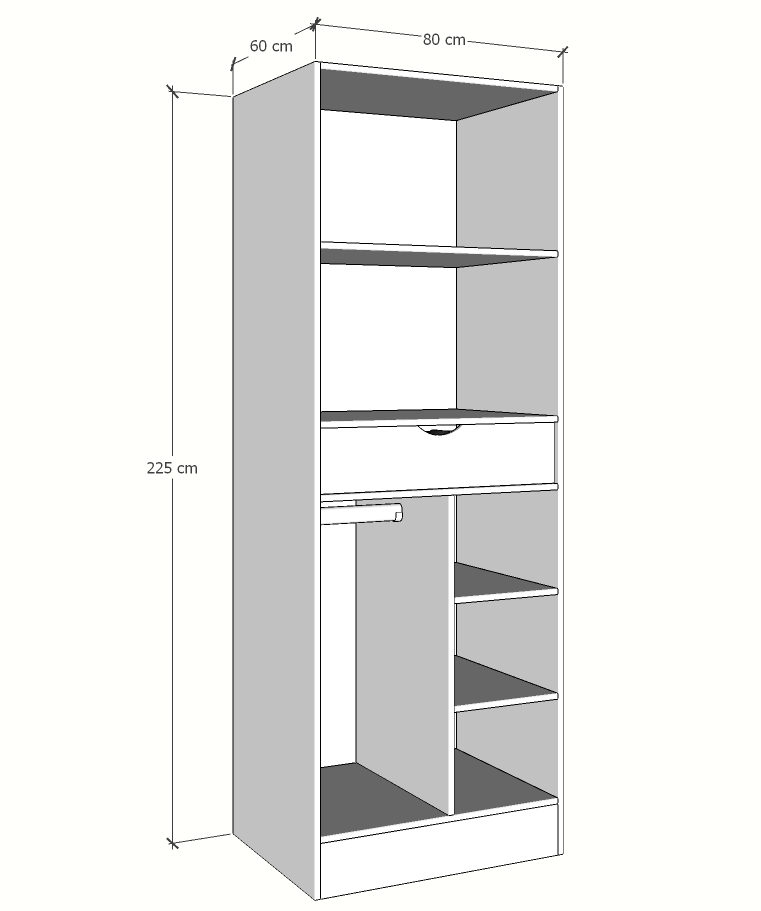 MAGIC 90 2FS ORGANIZER 1S WARDROBE