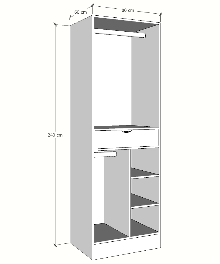 MAGIC 90 2FS ORGANIZER H WARDROBE