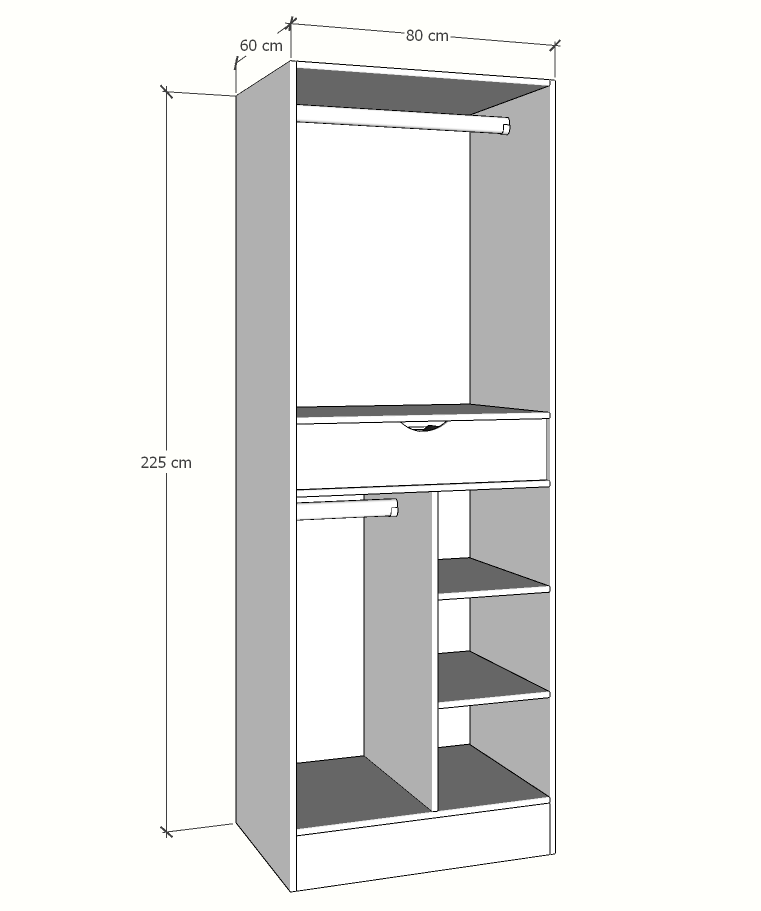 MAGIC 90 2FS ORGANIZER H WARDROBE
