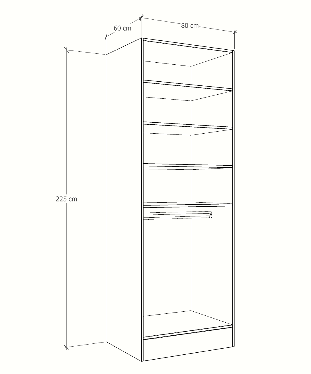 MAGIC 90H 3S WARDROBE