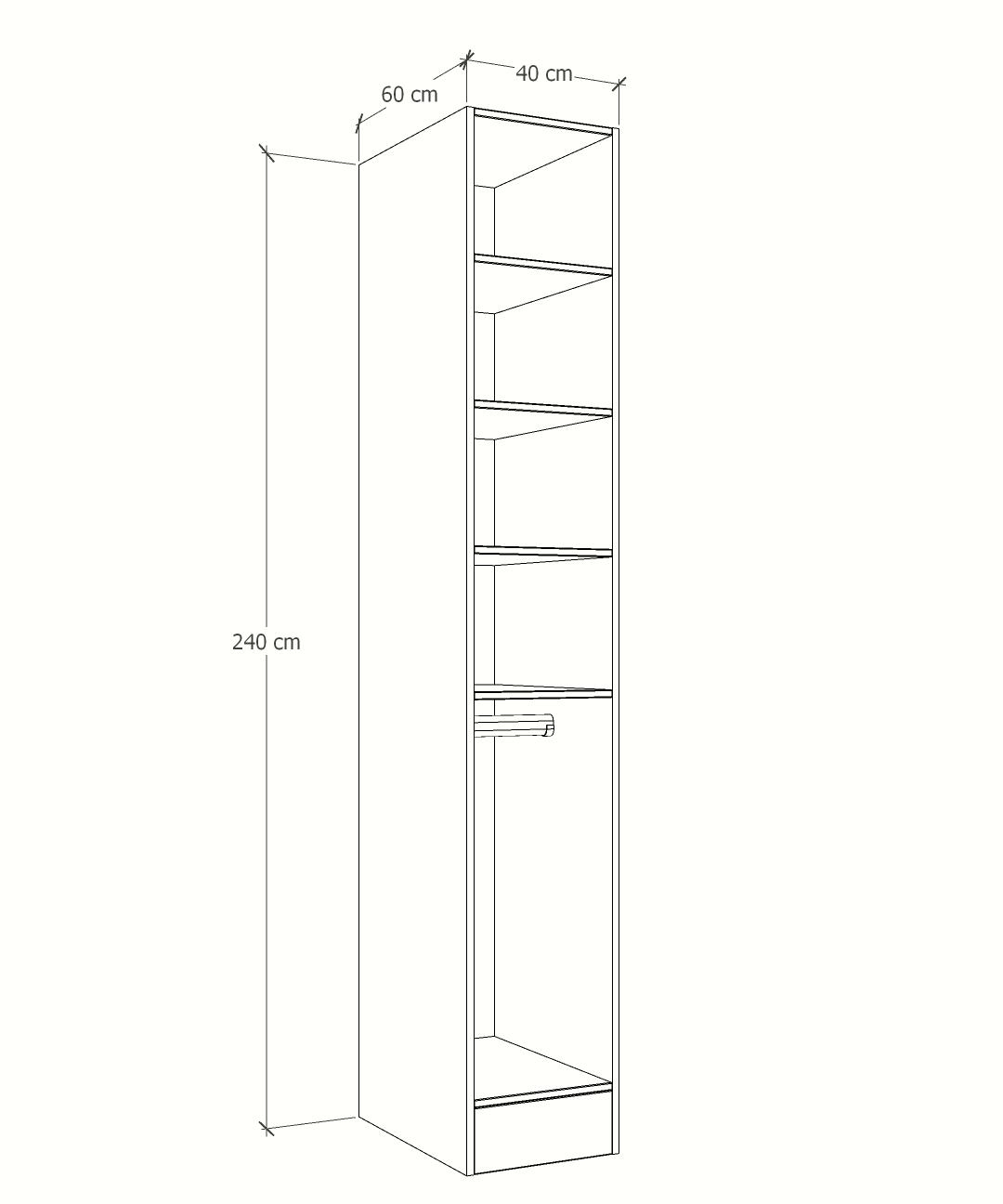MAGIC 90H 3S WARDROBE