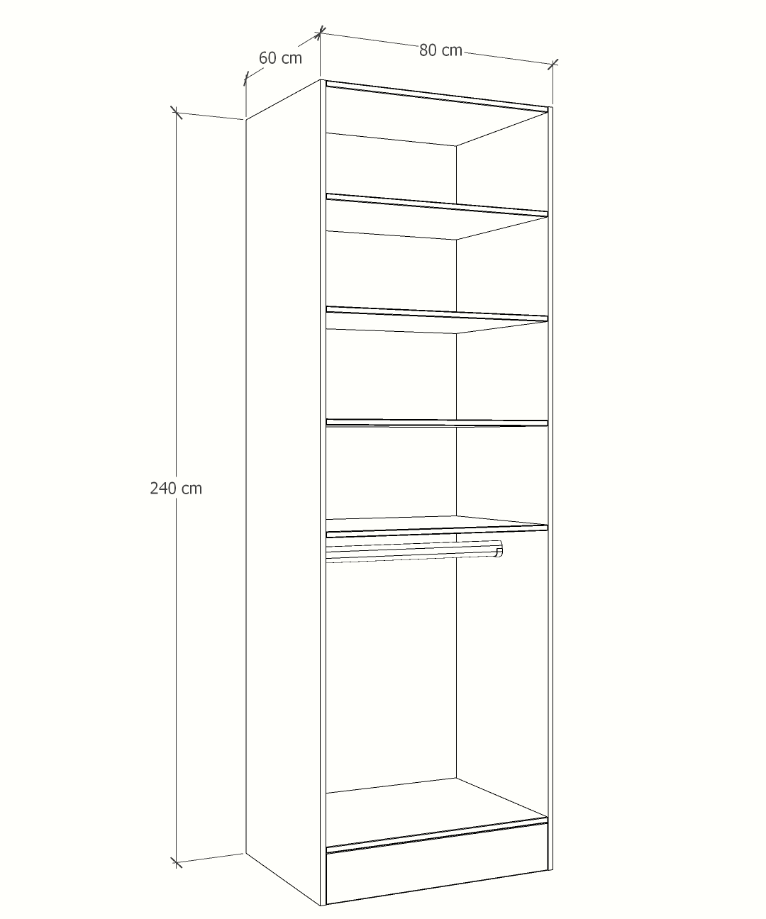 MAGIC 90H 3S WARDROBE