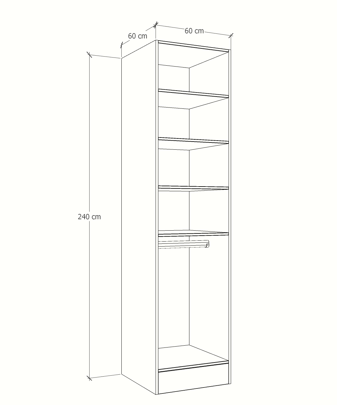 MAGIC 90H 3S WARDROBE