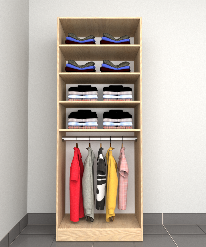 MAGIC 90H 3S WARDROBE