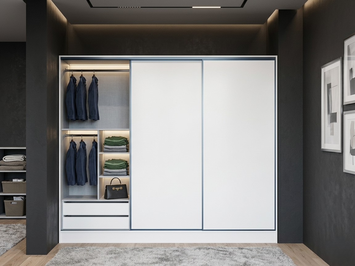 MANHATTAN 240x240 SLIDING DOOR WARDROBE
