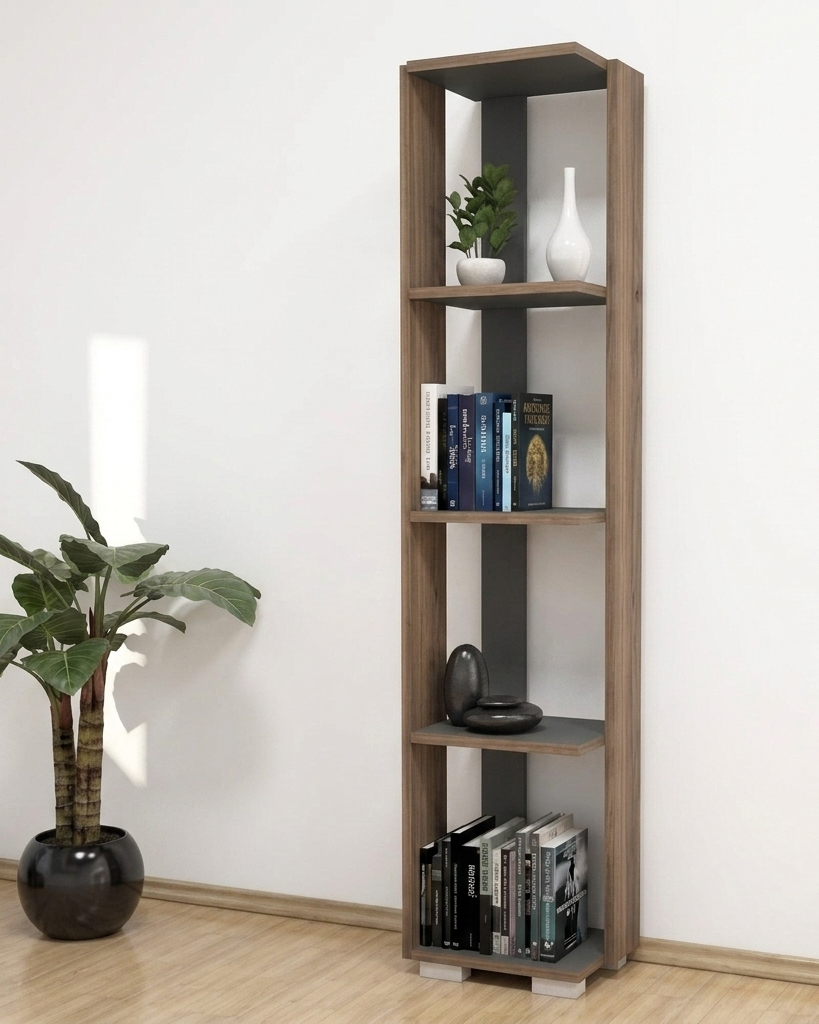 MINAR NEGRO 160x40x30 BOOKSHELF