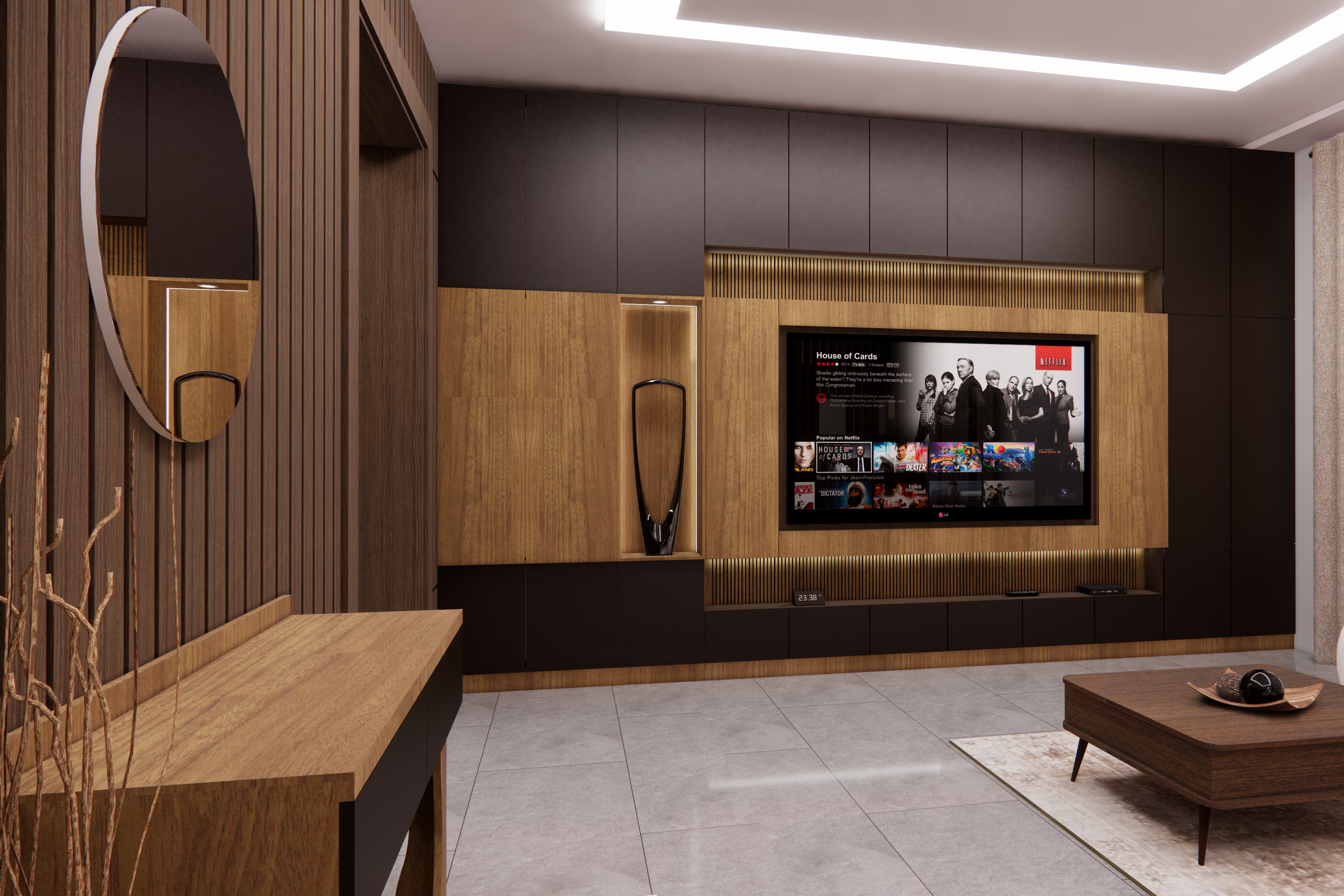 MINISTER EXECUTIVE TV WALL UNIT