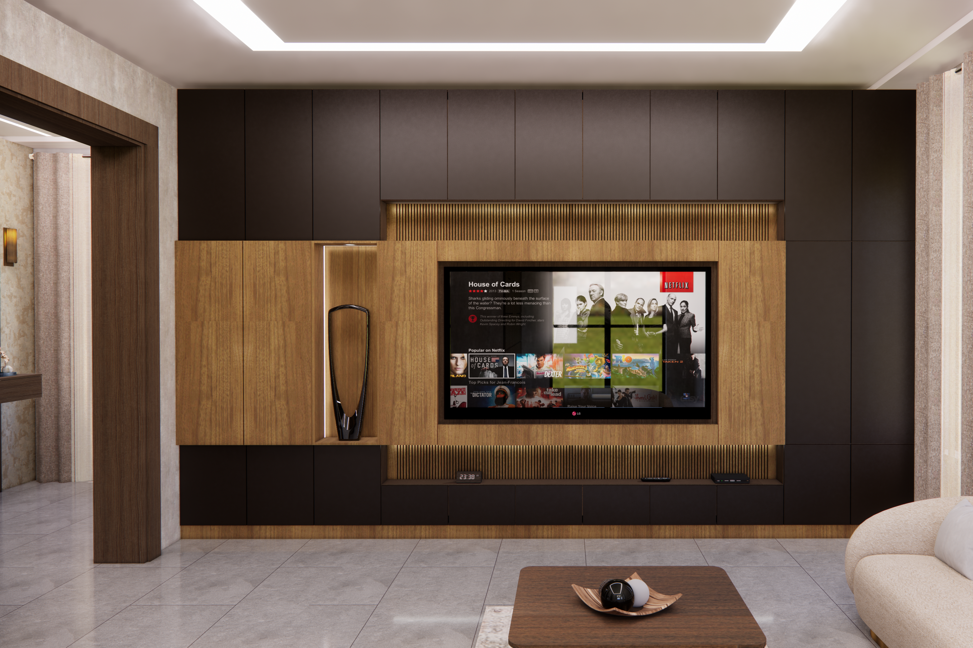 MINISTER EXECUTIVE TV WALL UNIT