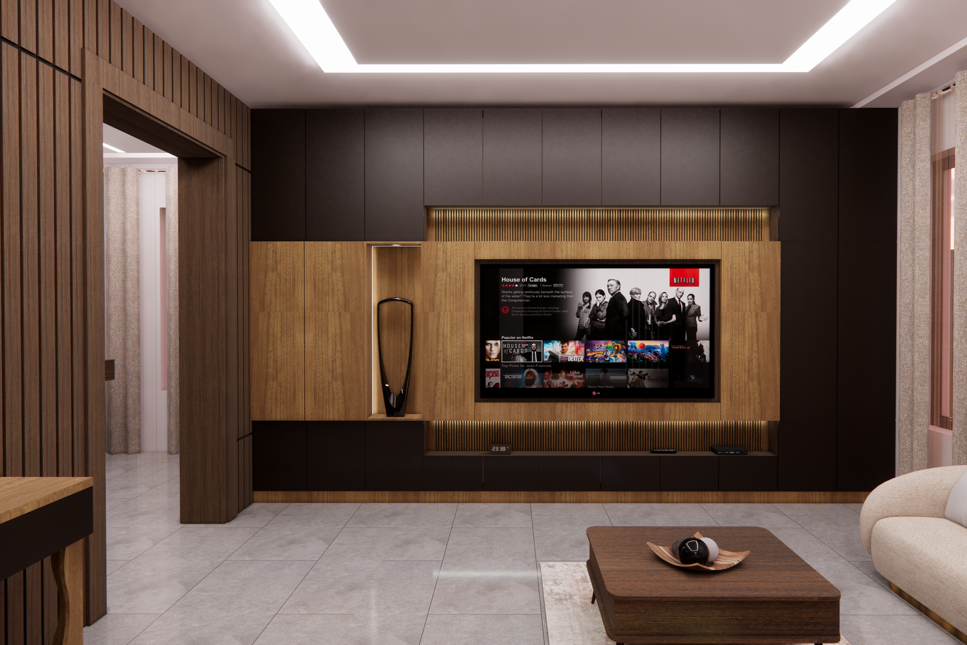 MINISTER EXECUTIVE TV WALL UNIT