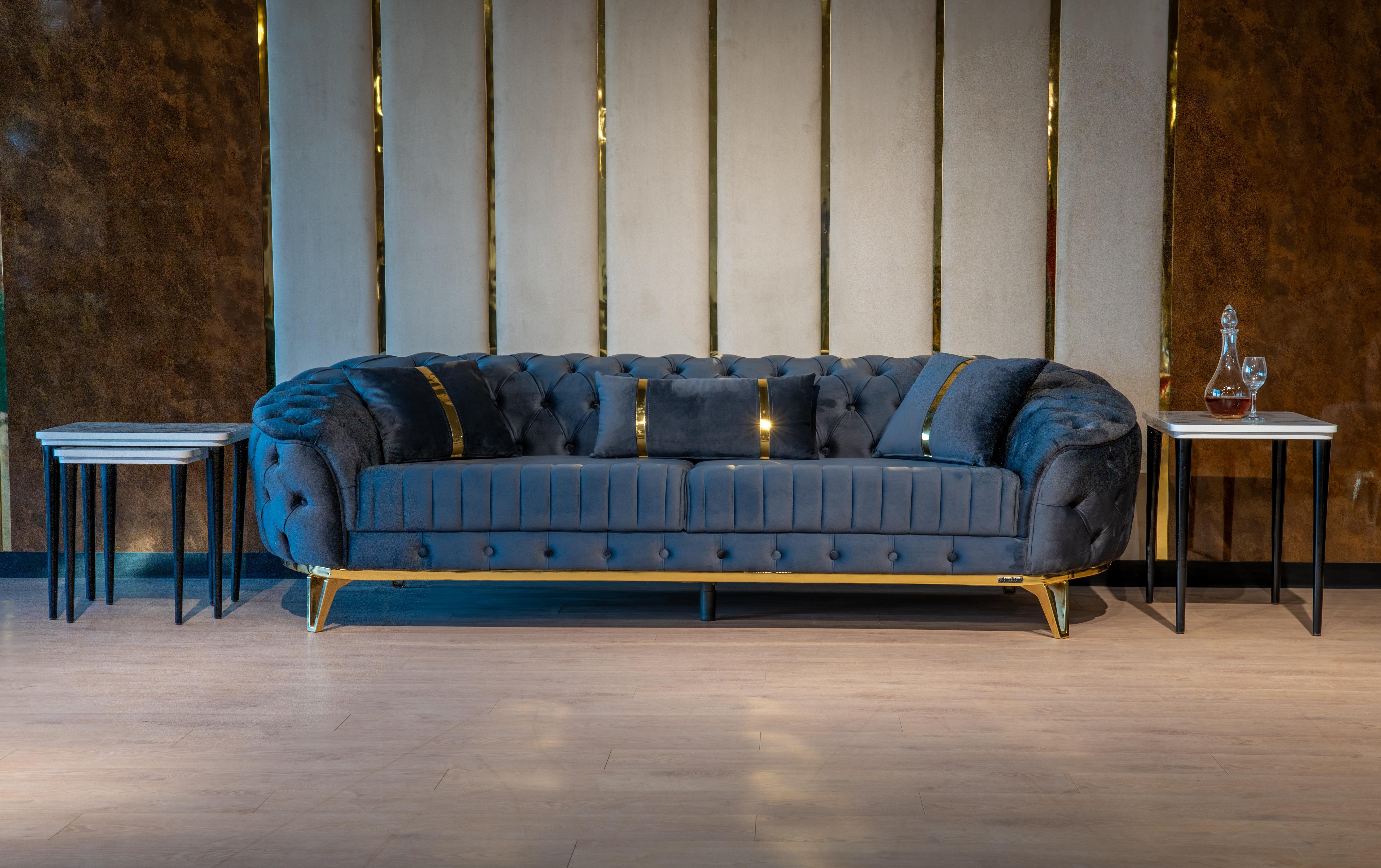 ONELIA CHESTER SEVEN SEATER SOFA SET - BABY FACE