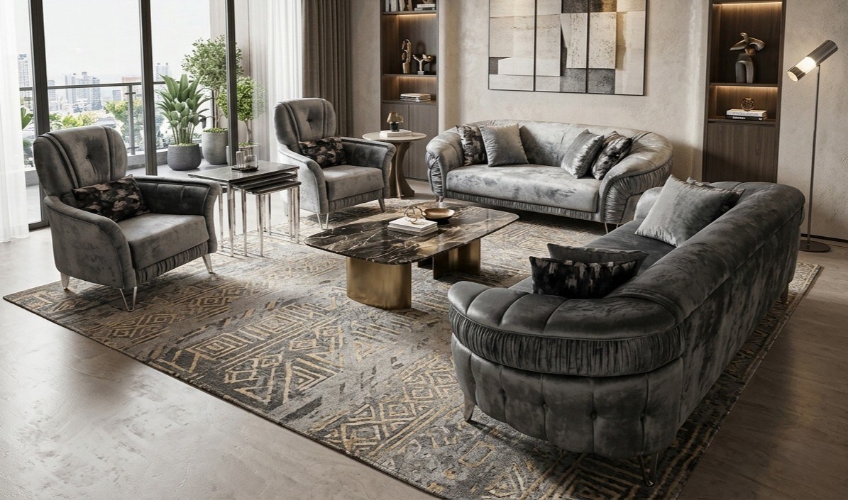 ONELIA-X CHESTER SEVEN SEATER SOFA SET