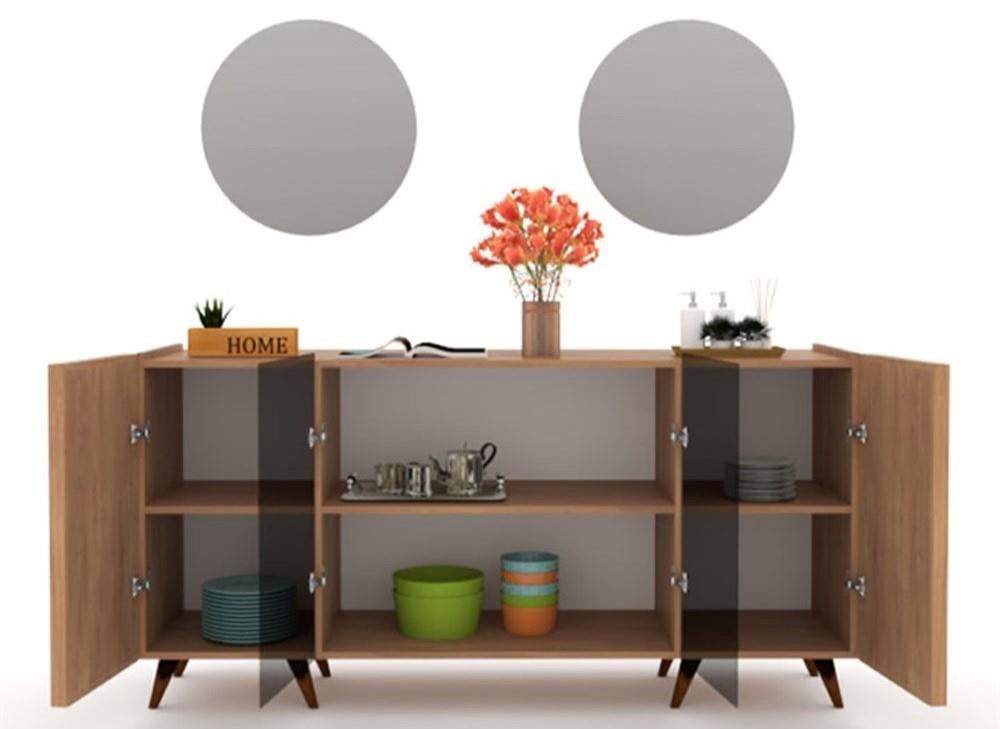 PANJUR DINING CONSOLE & MIRROR(2PCS)