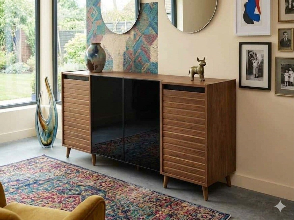 PANJUR DINING CONSOLE & MIRROR(2PCS)