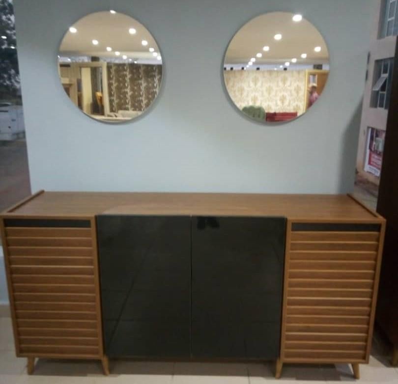 PANJUR DINING CONSOLE & MIRROR(2PCS)