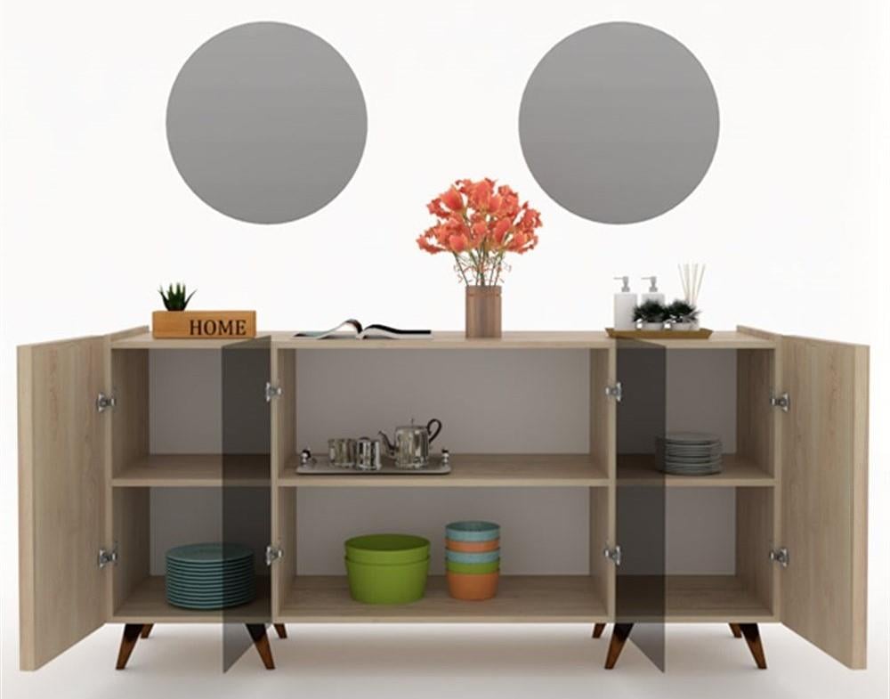 PANJUR DINING CONSOLE & MIRROR(2PCS)