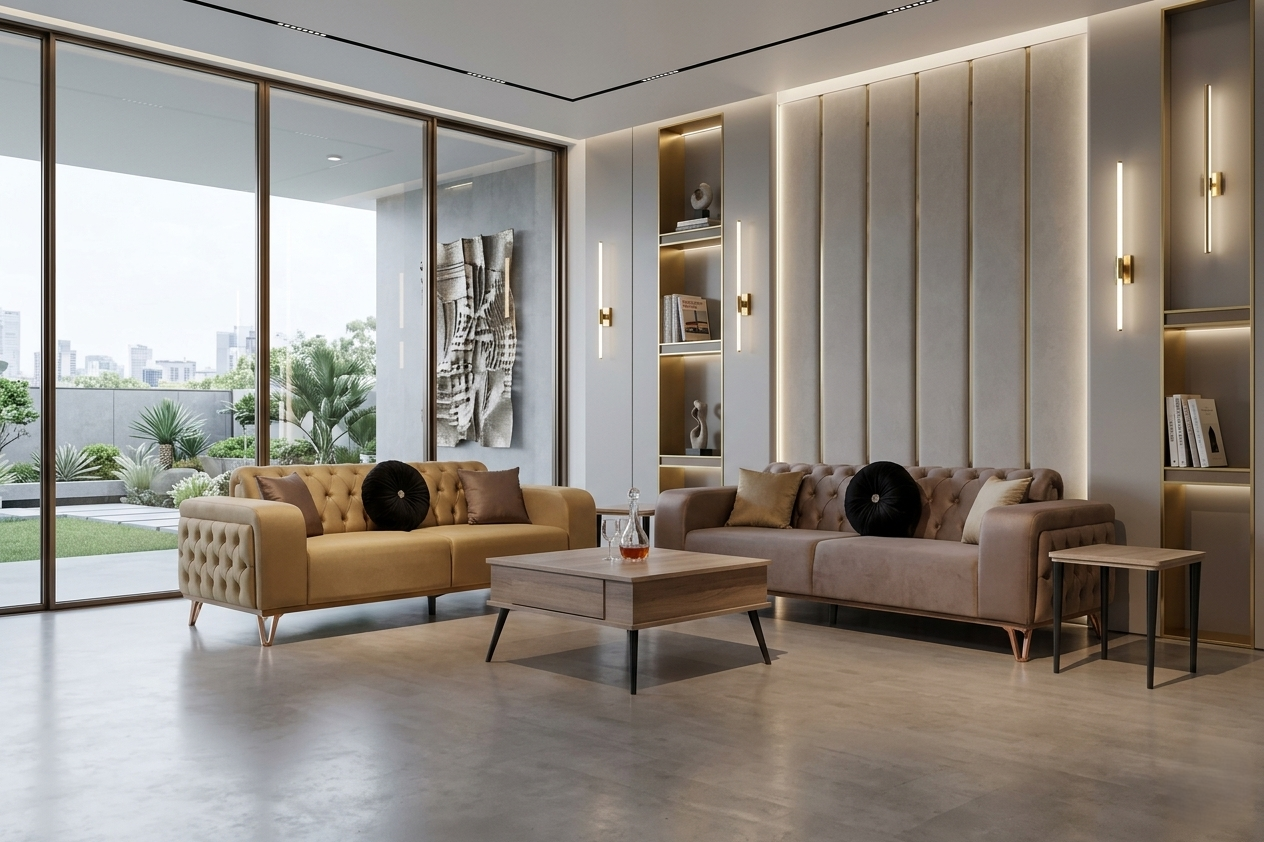 PARIS SEVEN SEATER SOFA SET