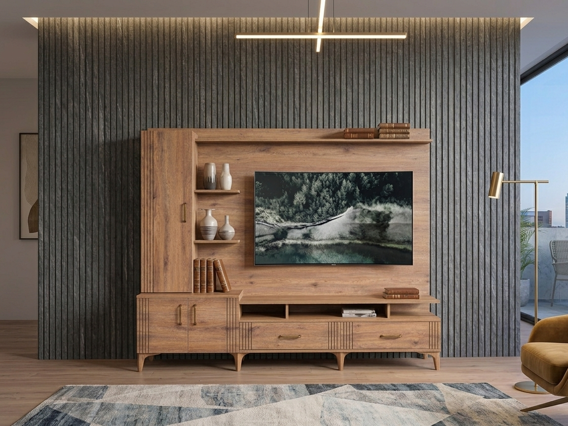 PINE 210 TV WALL UNIT