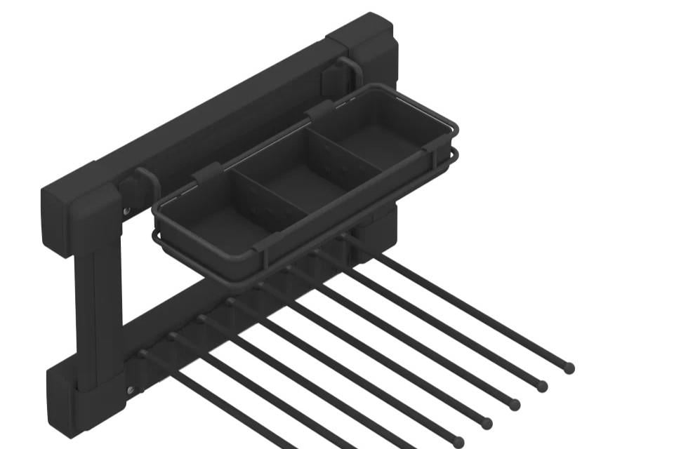 SIDE MOUNTED FUNCTIONAL TROUSER RACK 40D