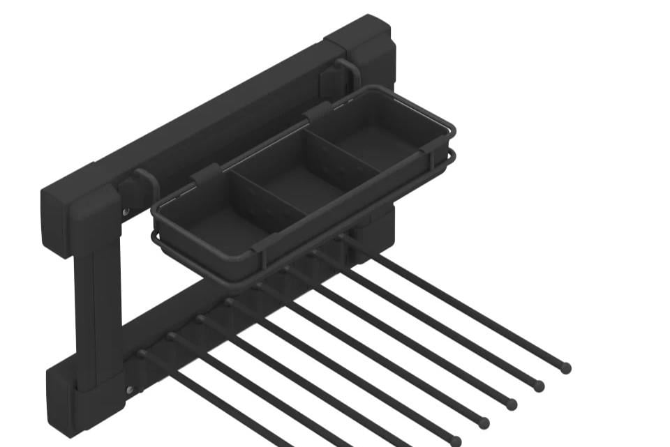 SIDE MOUNTED FUNCTIONAL TROUSER RACK 40D