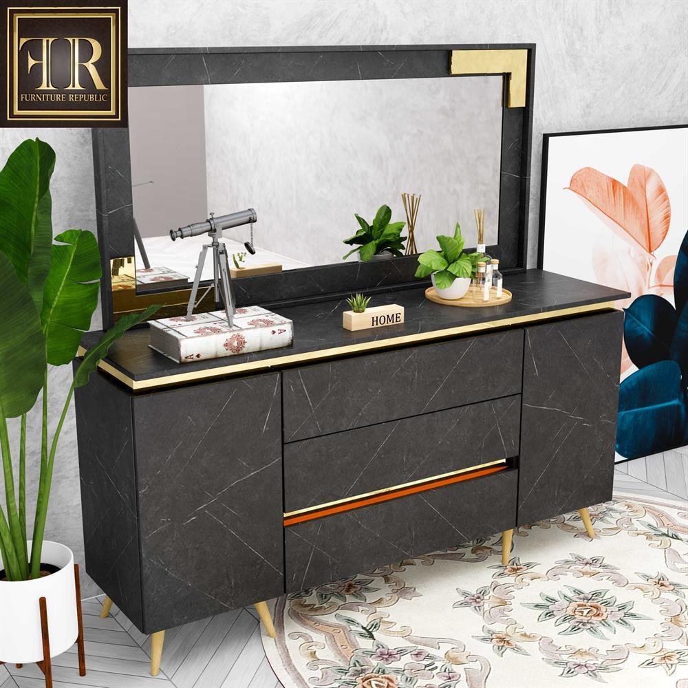 SPACE-X CONSOLE DRAWER & FRAME MIRROR