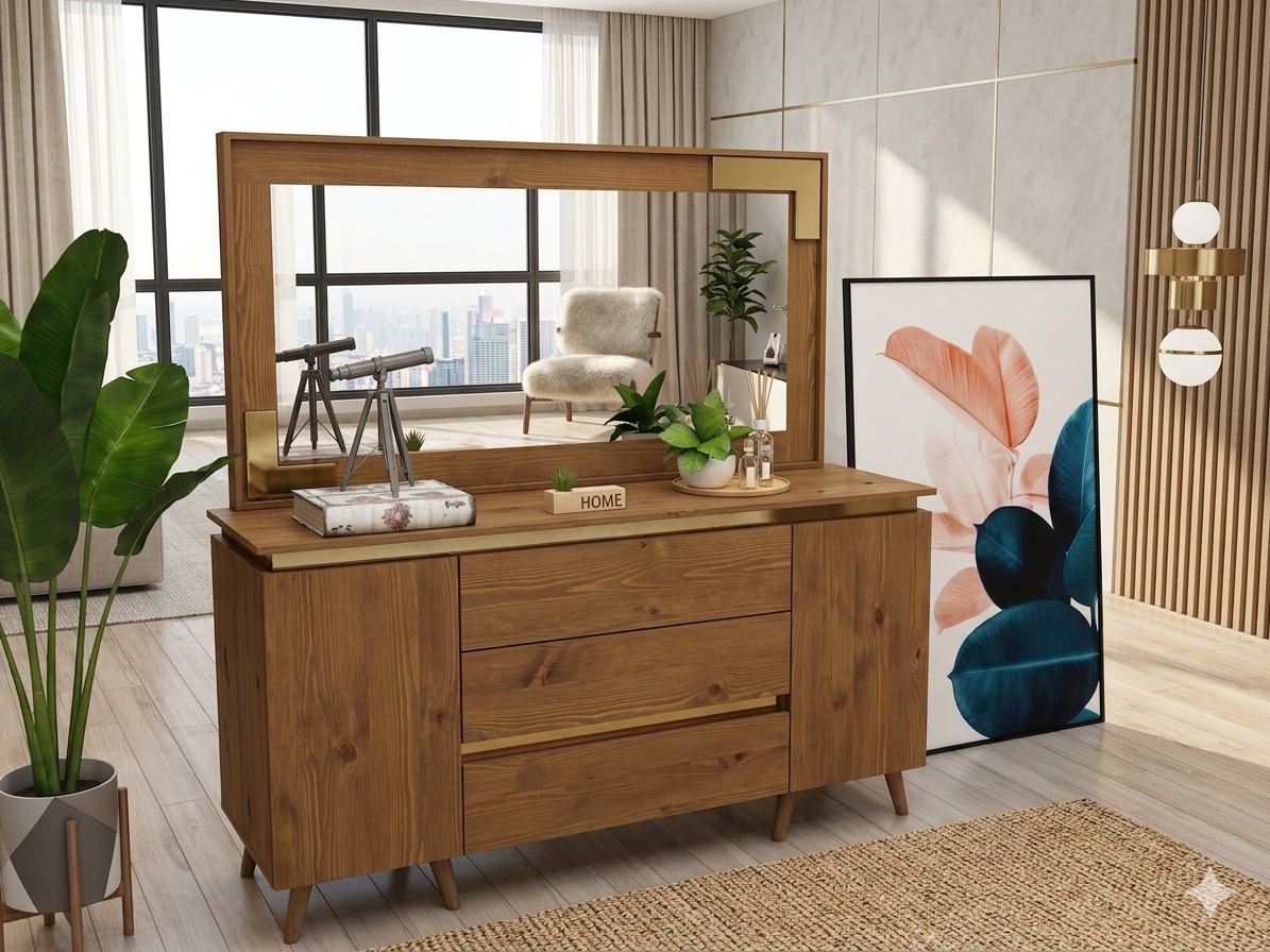 SPACE-X CONSOLE DRAWER & FRAME MIRROR