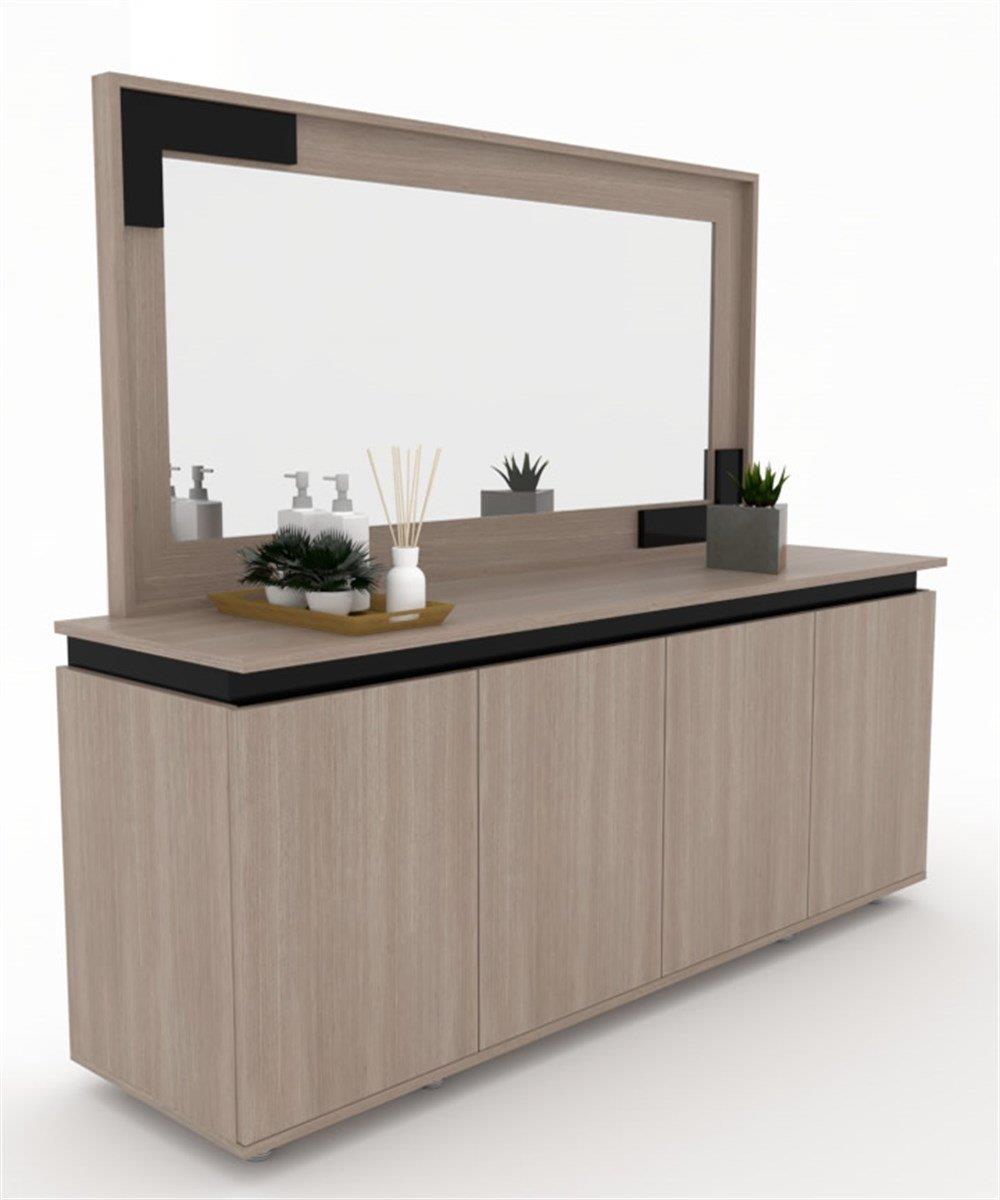 SPACE-X DINING CONSOLE & FRAME MIRROR