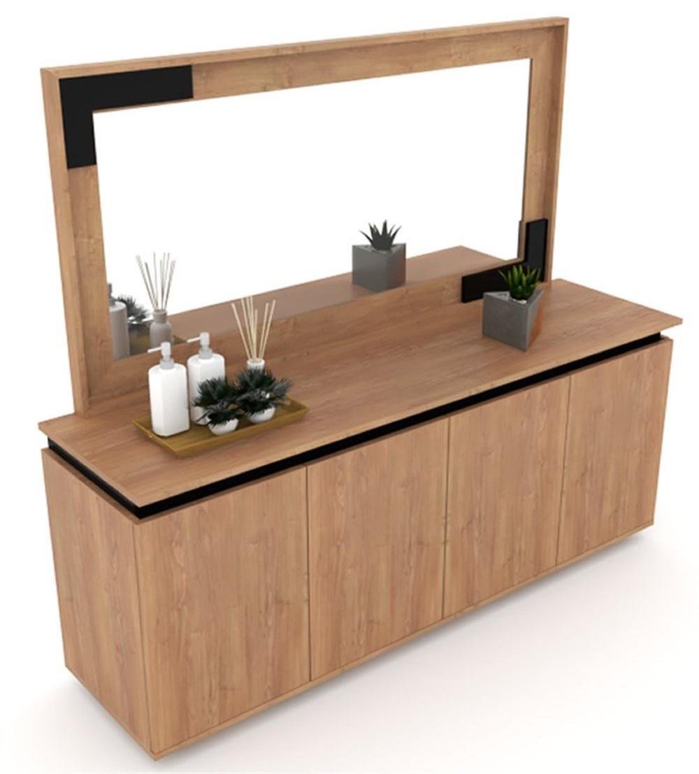 SPACE-X DINING CONSOLE & FRAME MIRROR