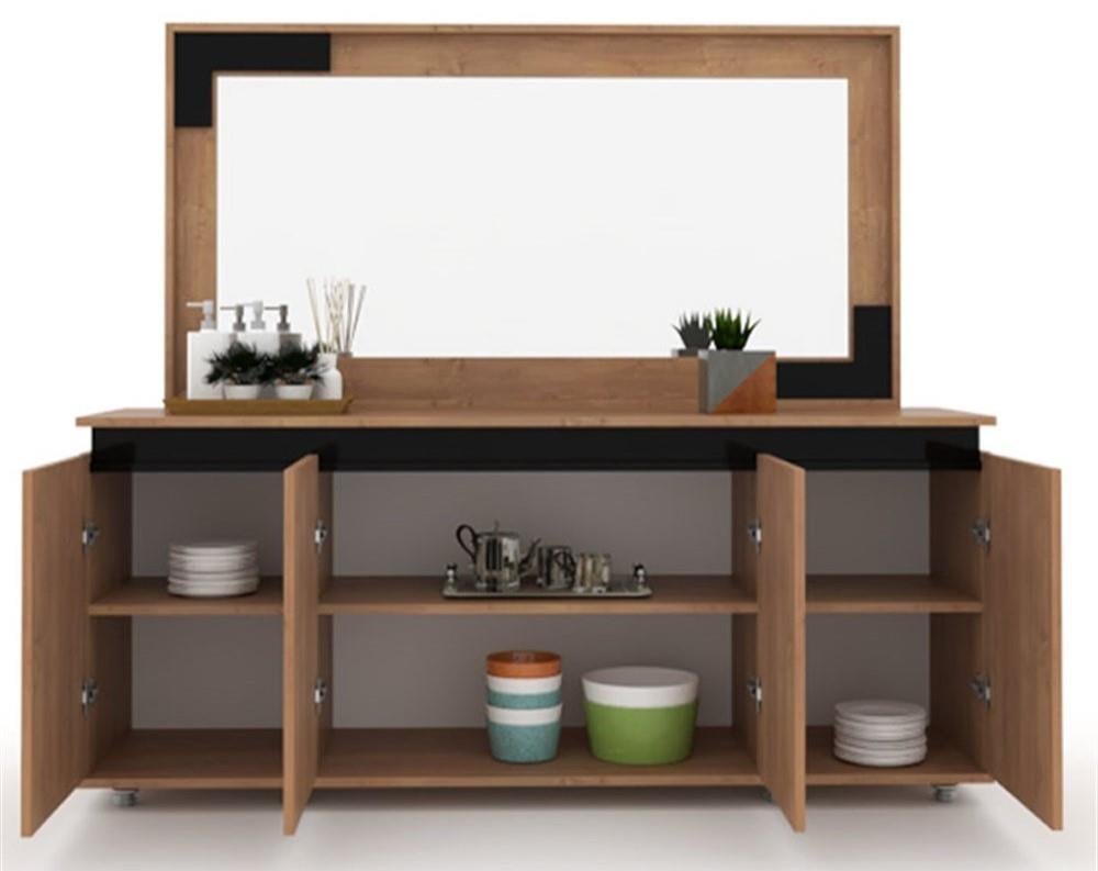 SPACE-X DINING CONSOLE & FRAME MIRROR