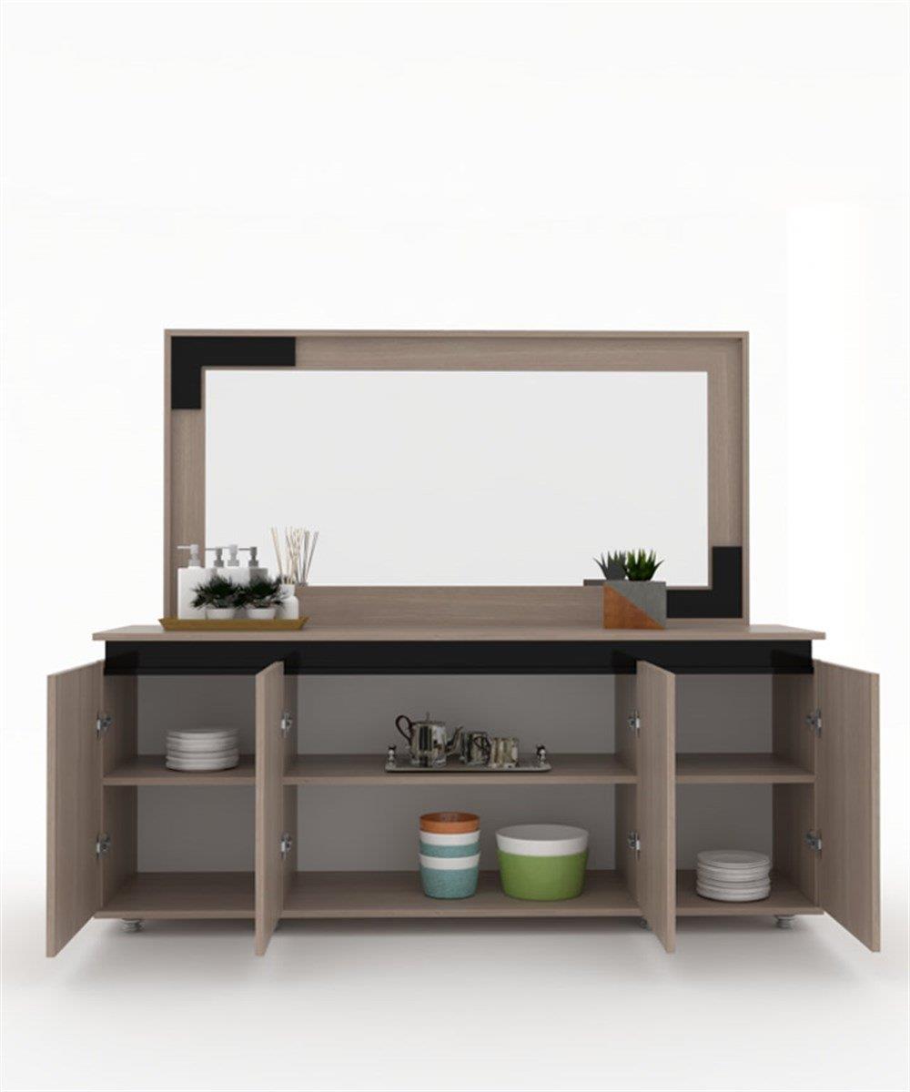 SPACE-X DINING CONSOLE & FRAME MIRROR