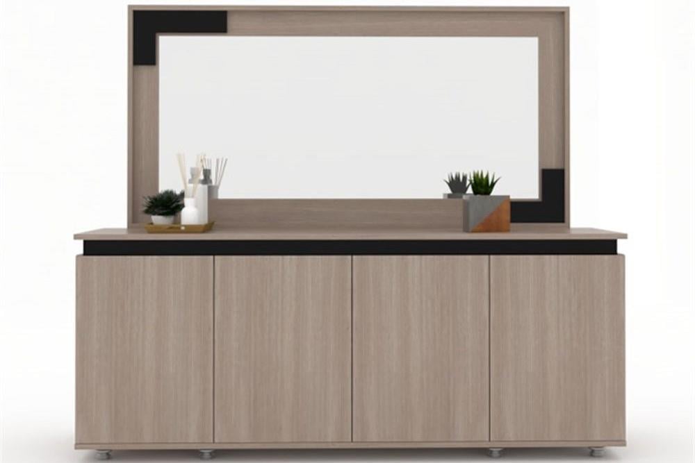 SPACE-X DINING CONSOLE & FRAME MIRROR