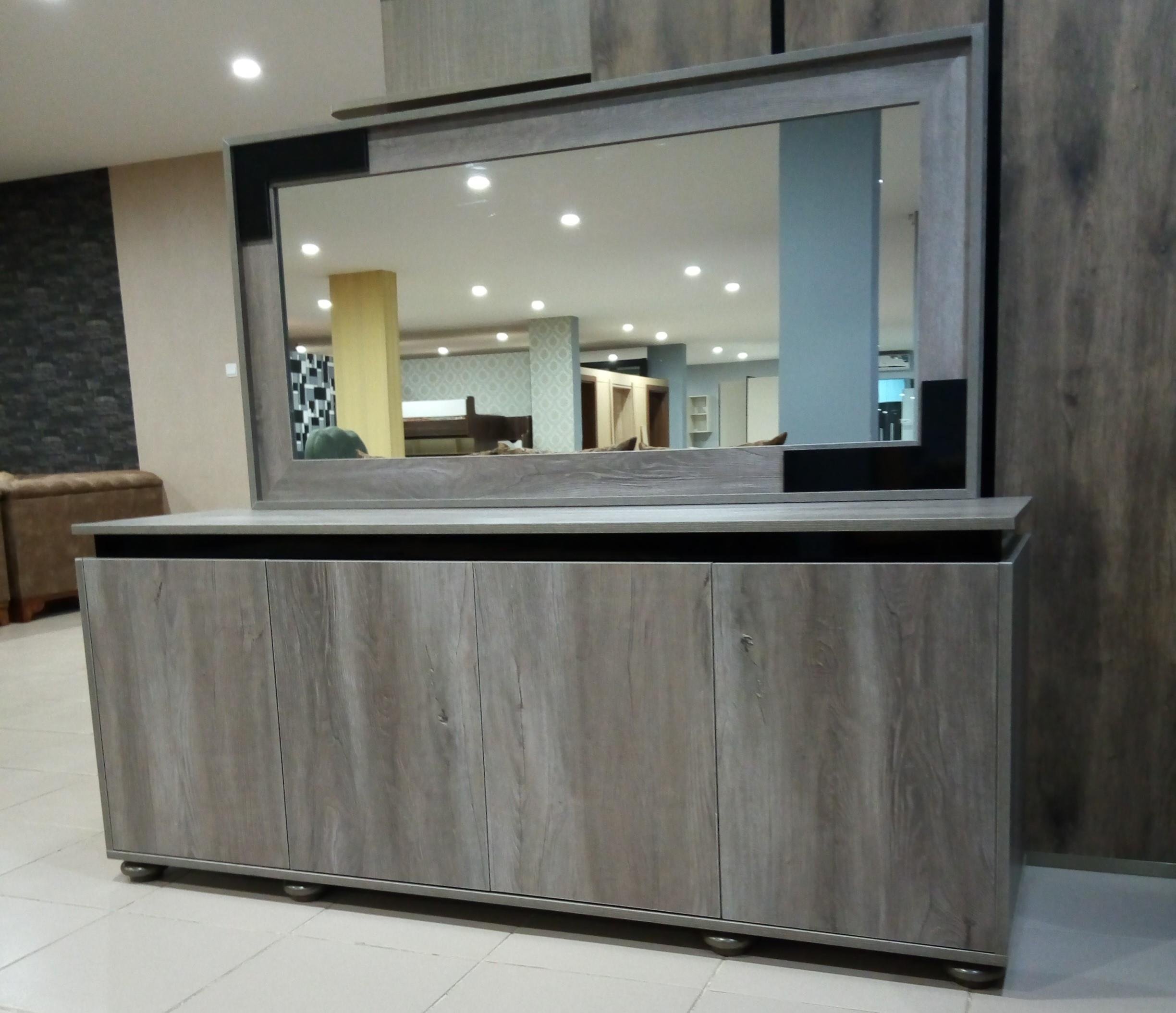 SPACE-X DINING CONSOLE & FRAME MIRROR