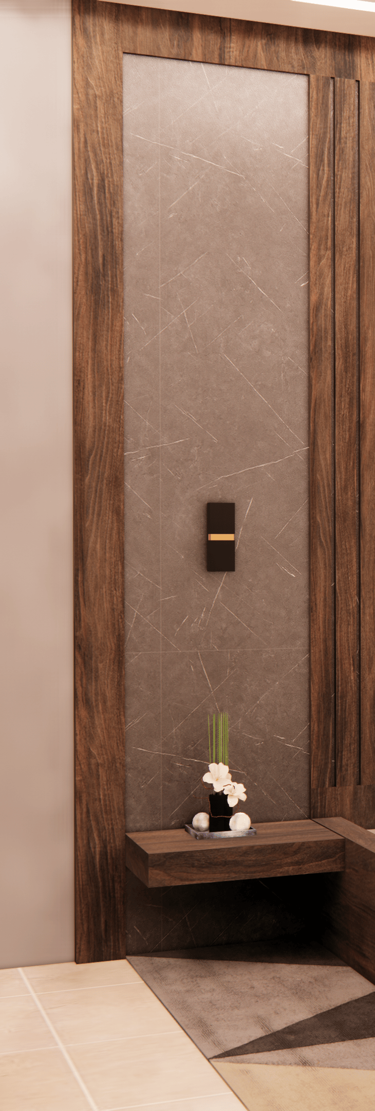 THANA NIGHT STAND & WALL STRIPES