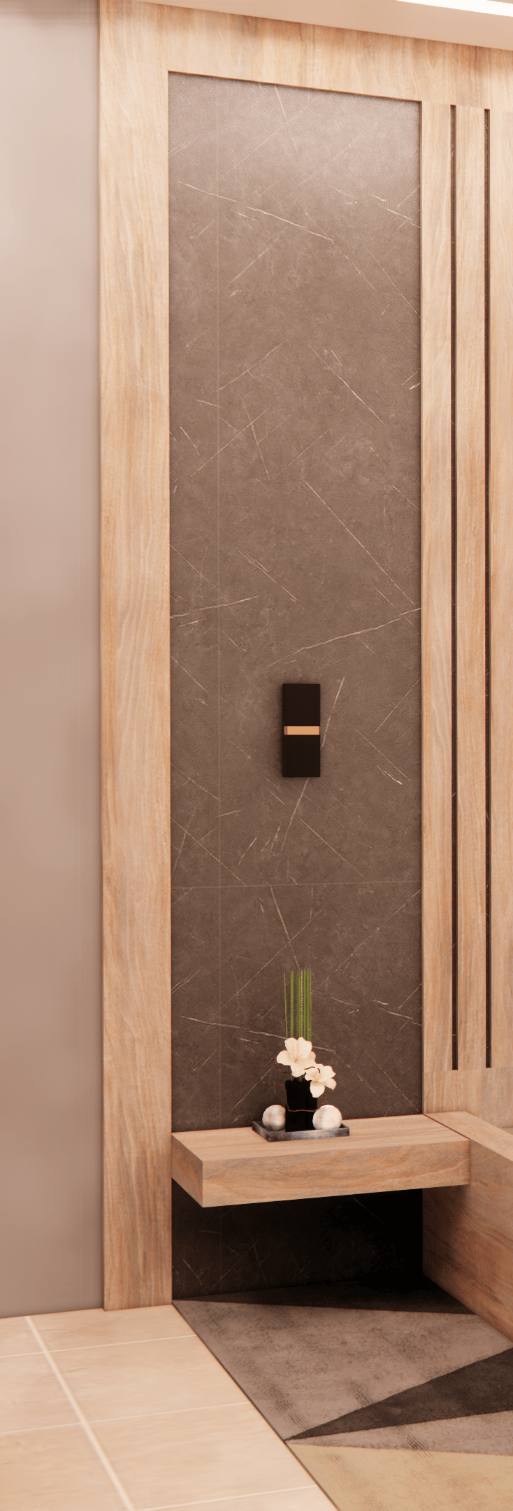 THANA NIGHT STAND & WALL STRIPES