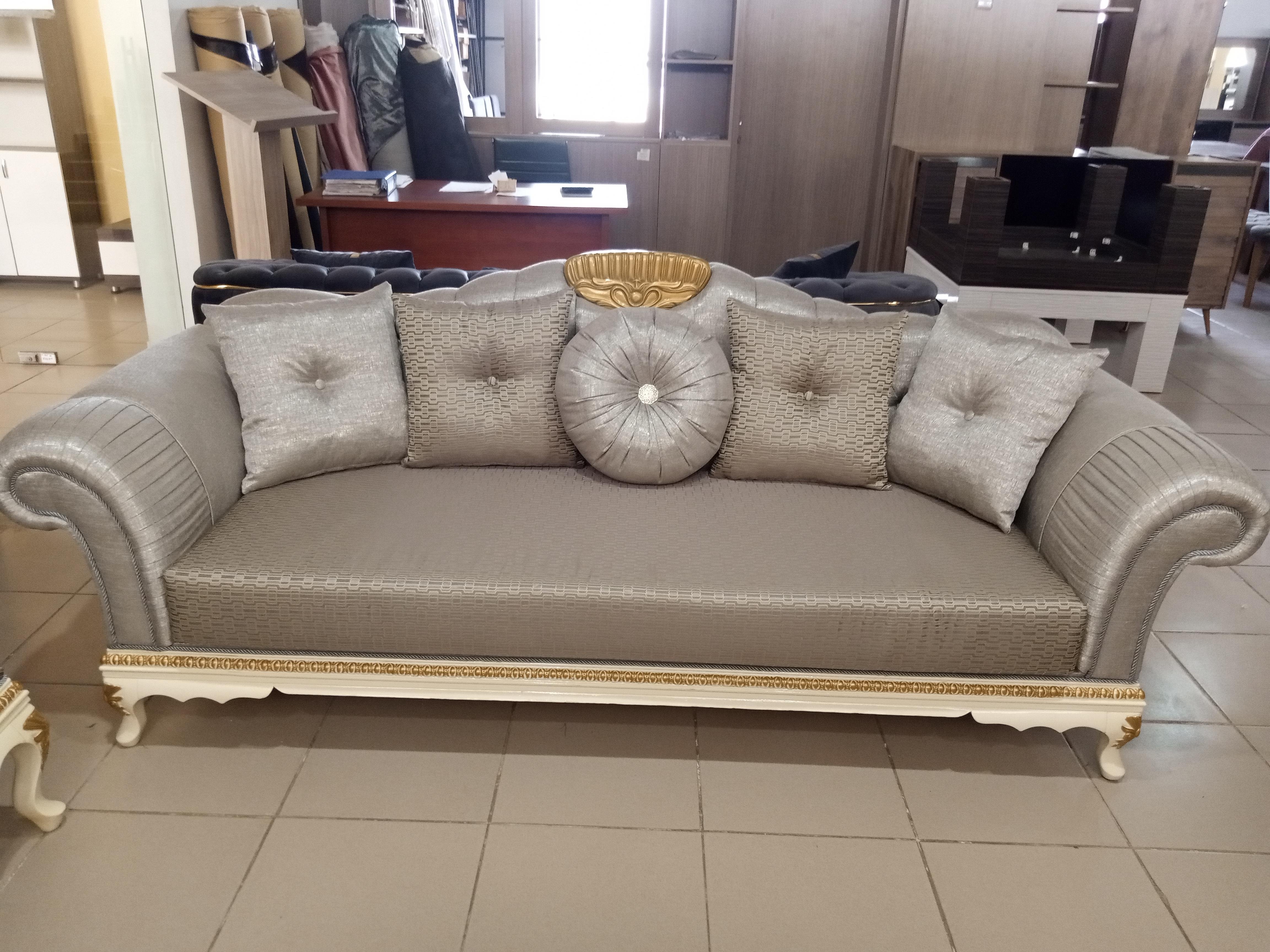 THREE SEATER FOAM -FABRIC UPHOLSTERY