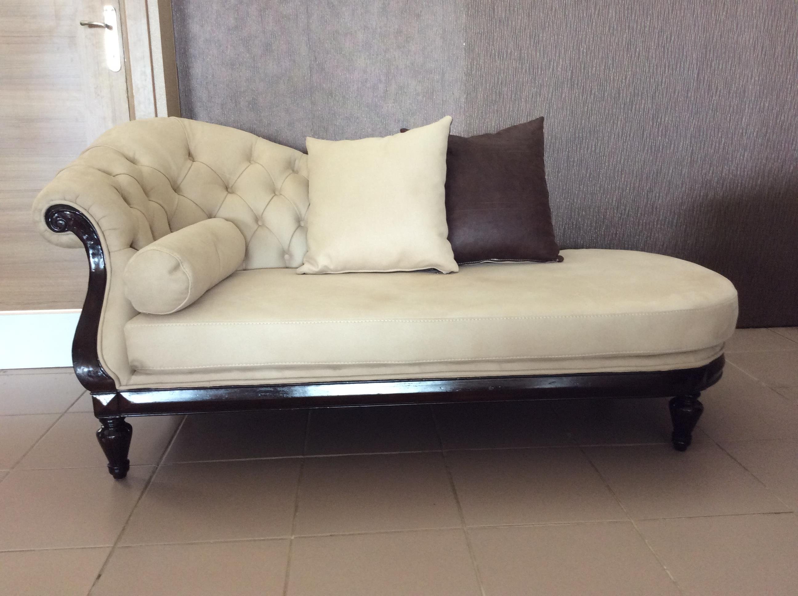 THREE SEATER FOAM -FABRIC UPHOLSTERY