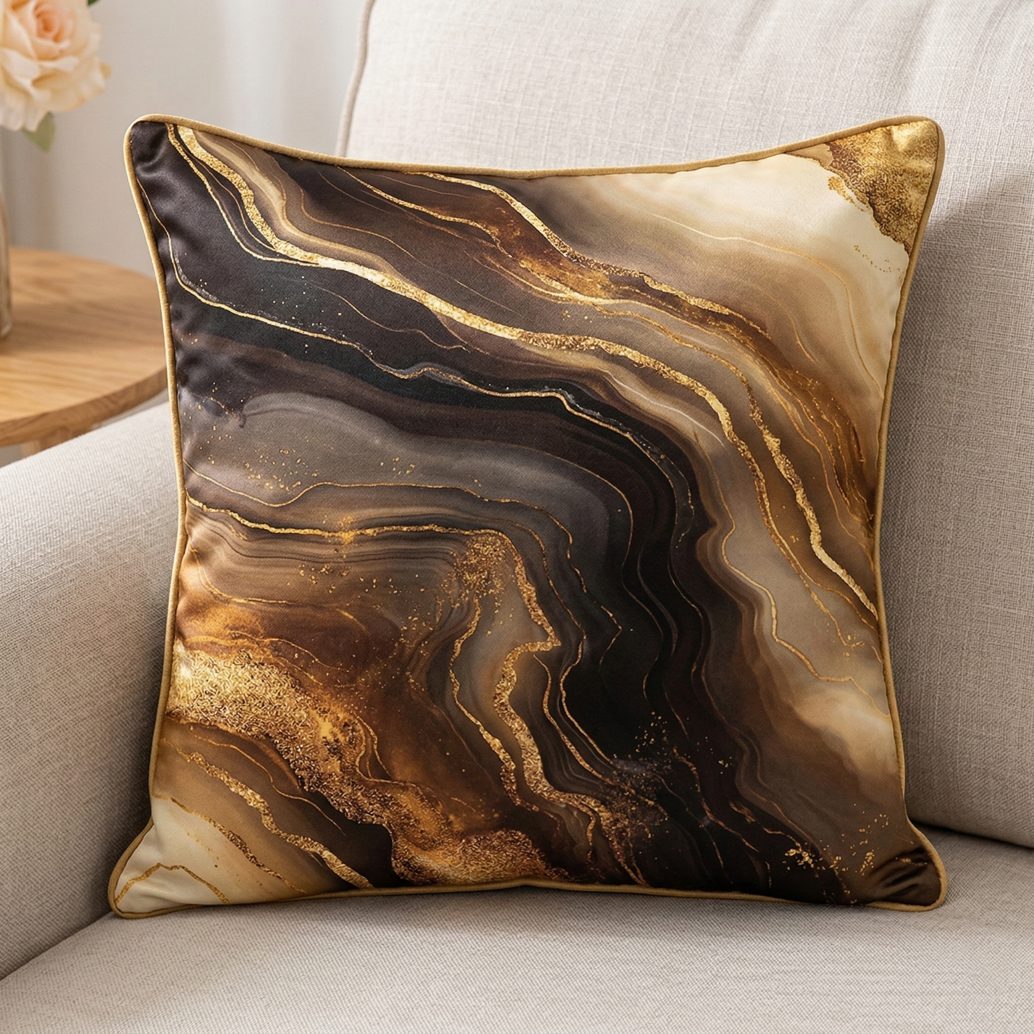 THROW PILLOW MARBLE PATTERN