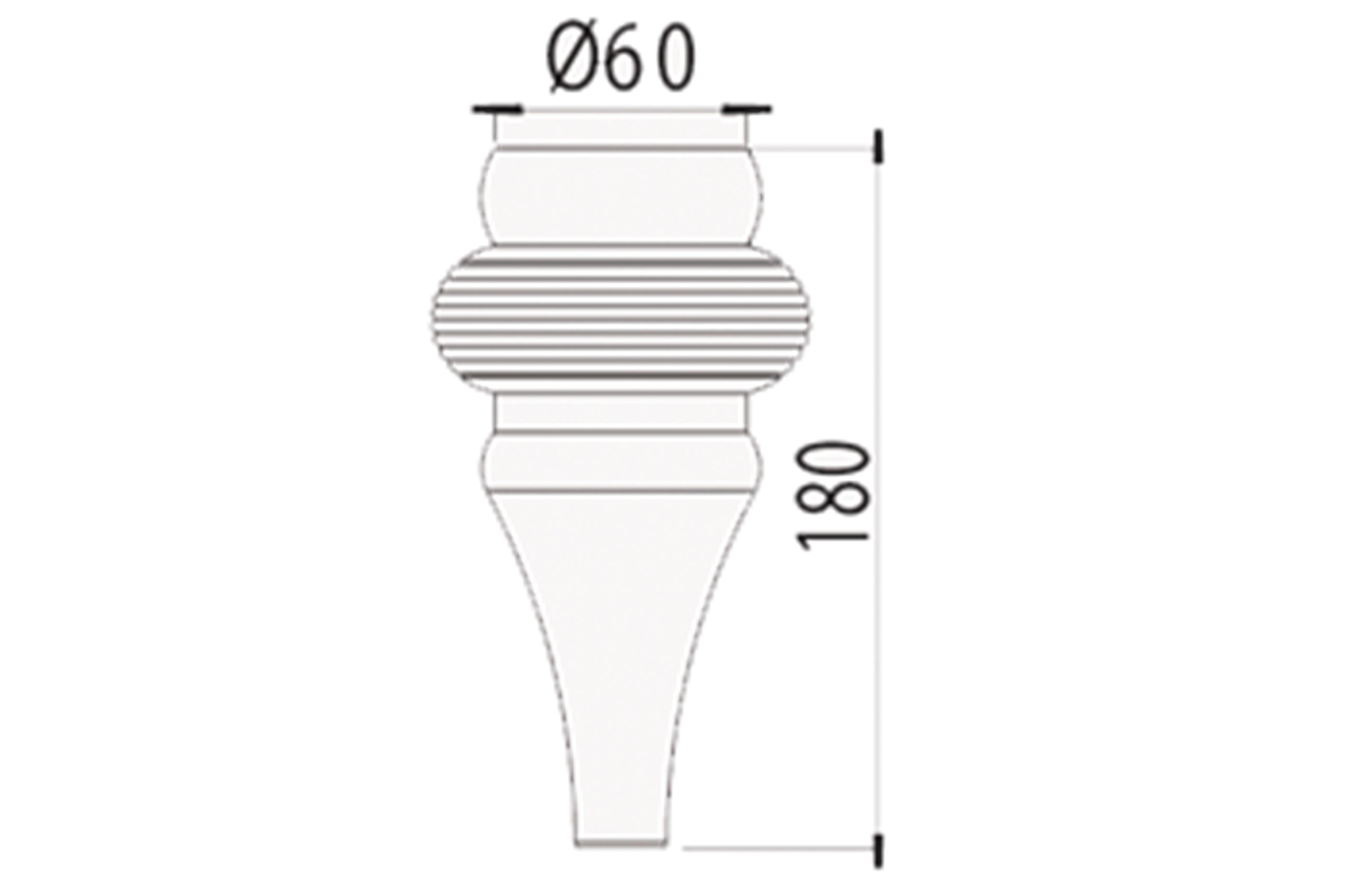 TOSCANA LEG 18 CM