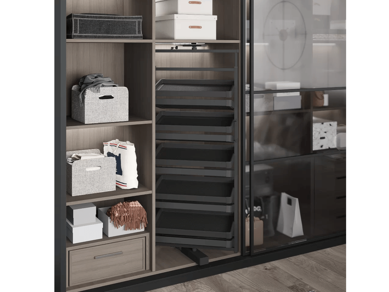 TURNING SHOE RACK