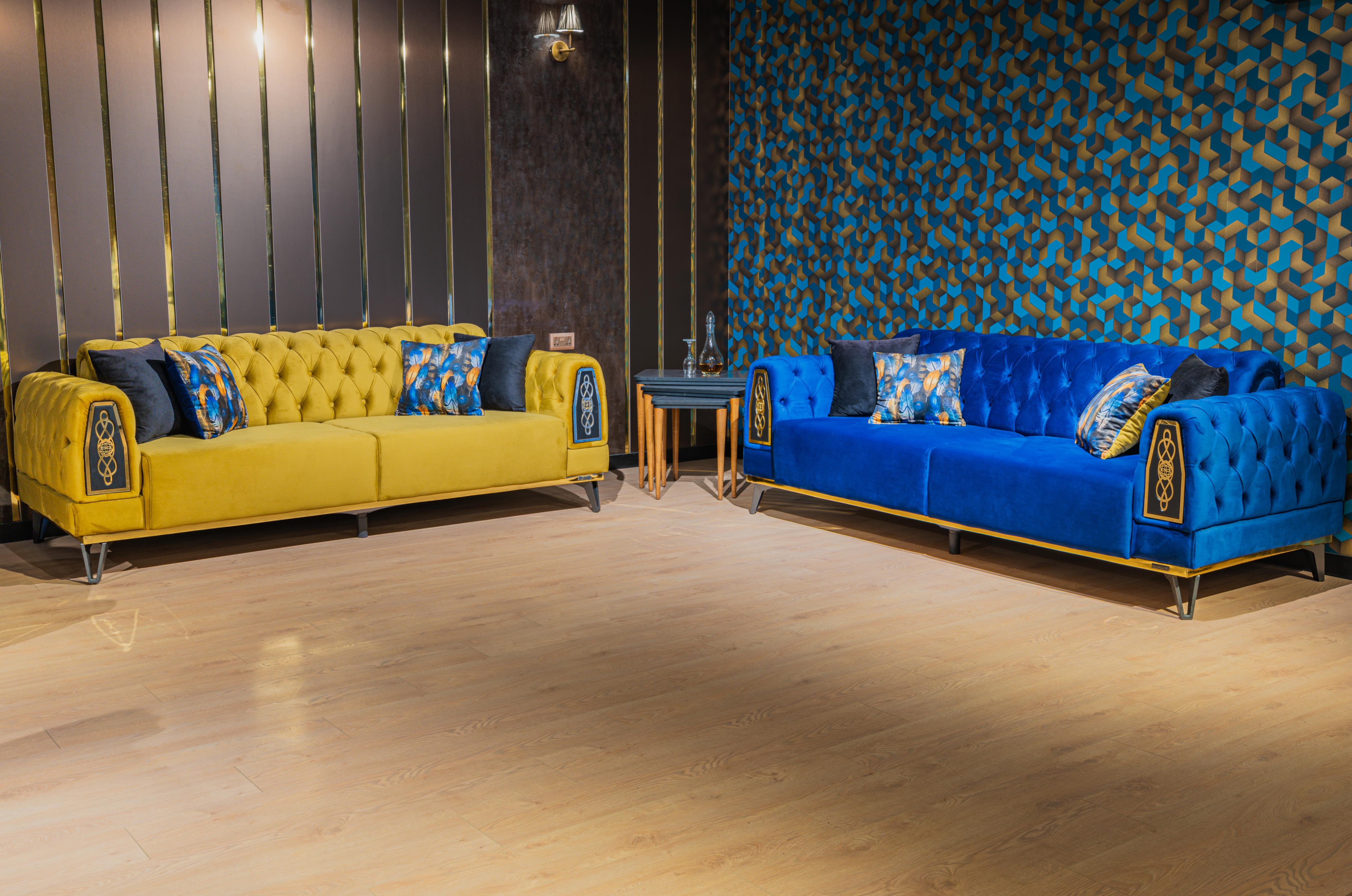 VALDESS SEVEN SEATER SOFA SET - BABY FACE