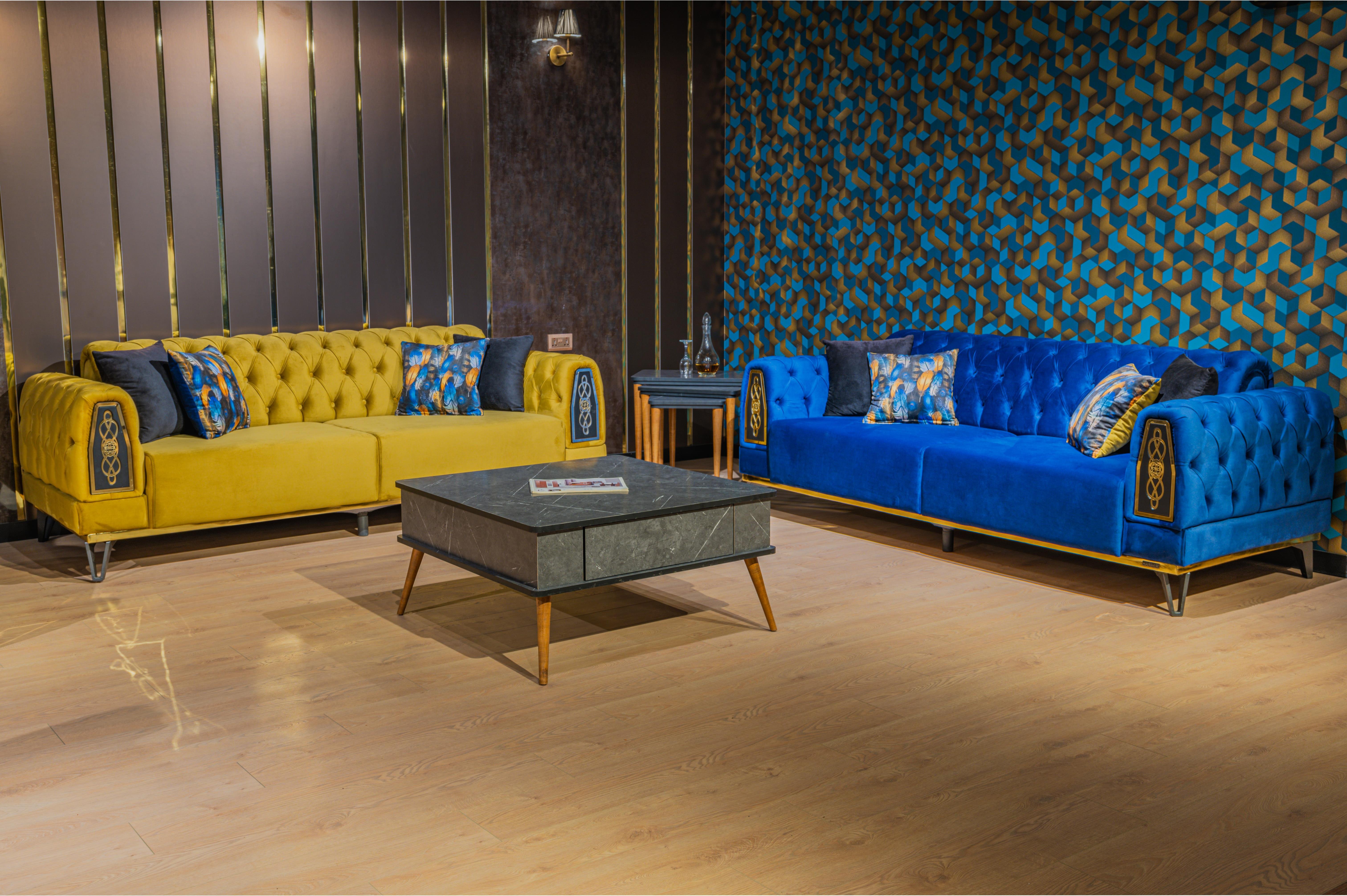 VALDESS SEVEN SEATER SOFA SET - BABY FACE