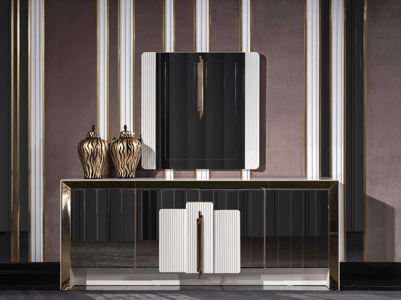 VEGAS DINING CONSOLE & MIRROR