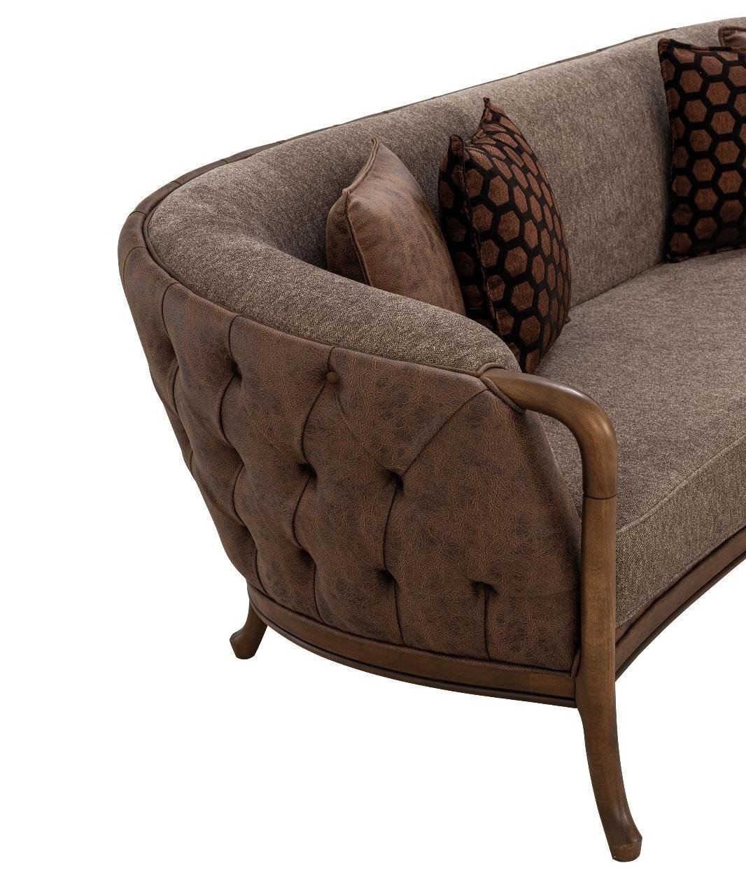 VERA SOFA SET & CENTER TABLE - SIDE STOOLS
