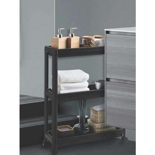 VIYALENTE RECTENGULAR 3 SHELF UNIT & WHEELS
