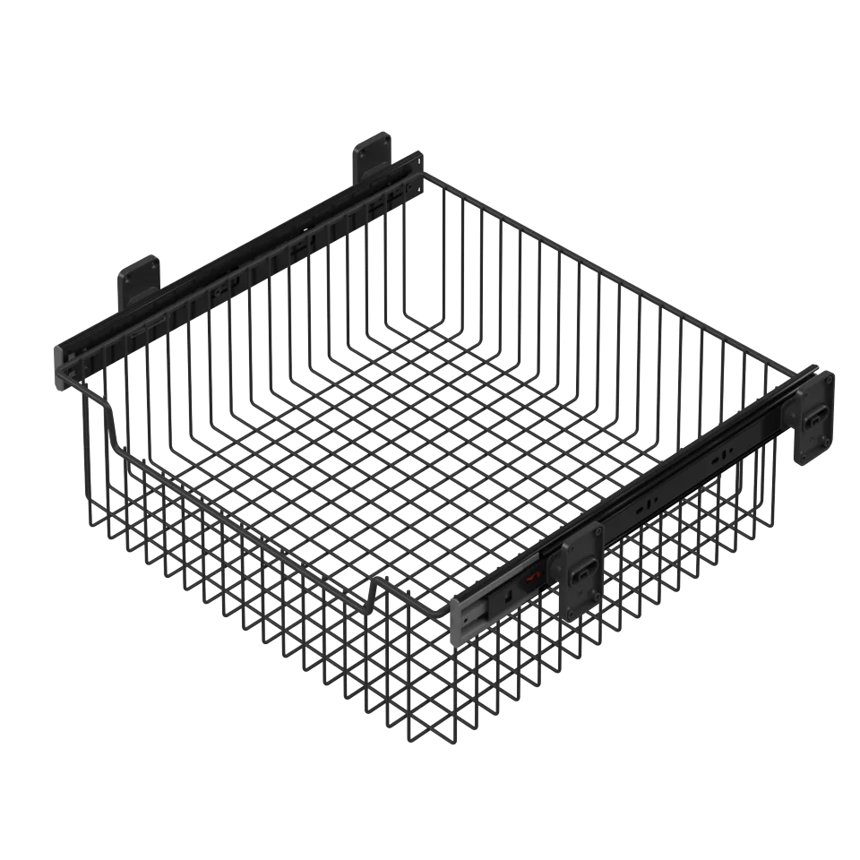 WIRE SHELF 18H & TELESCOPIC RAIL 45D S-6352A