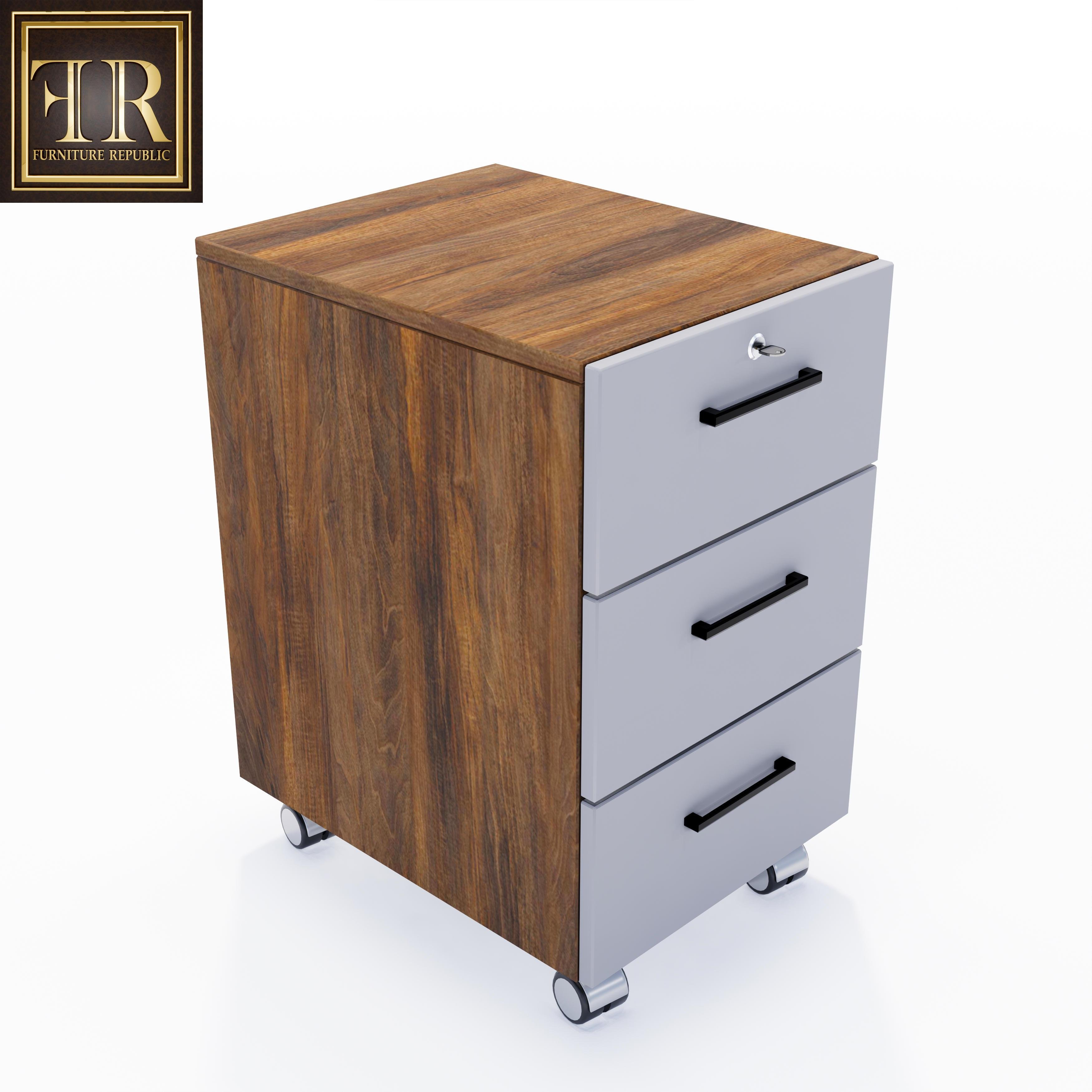 WUSE OFFICE 3 DRAWER & WHEEL