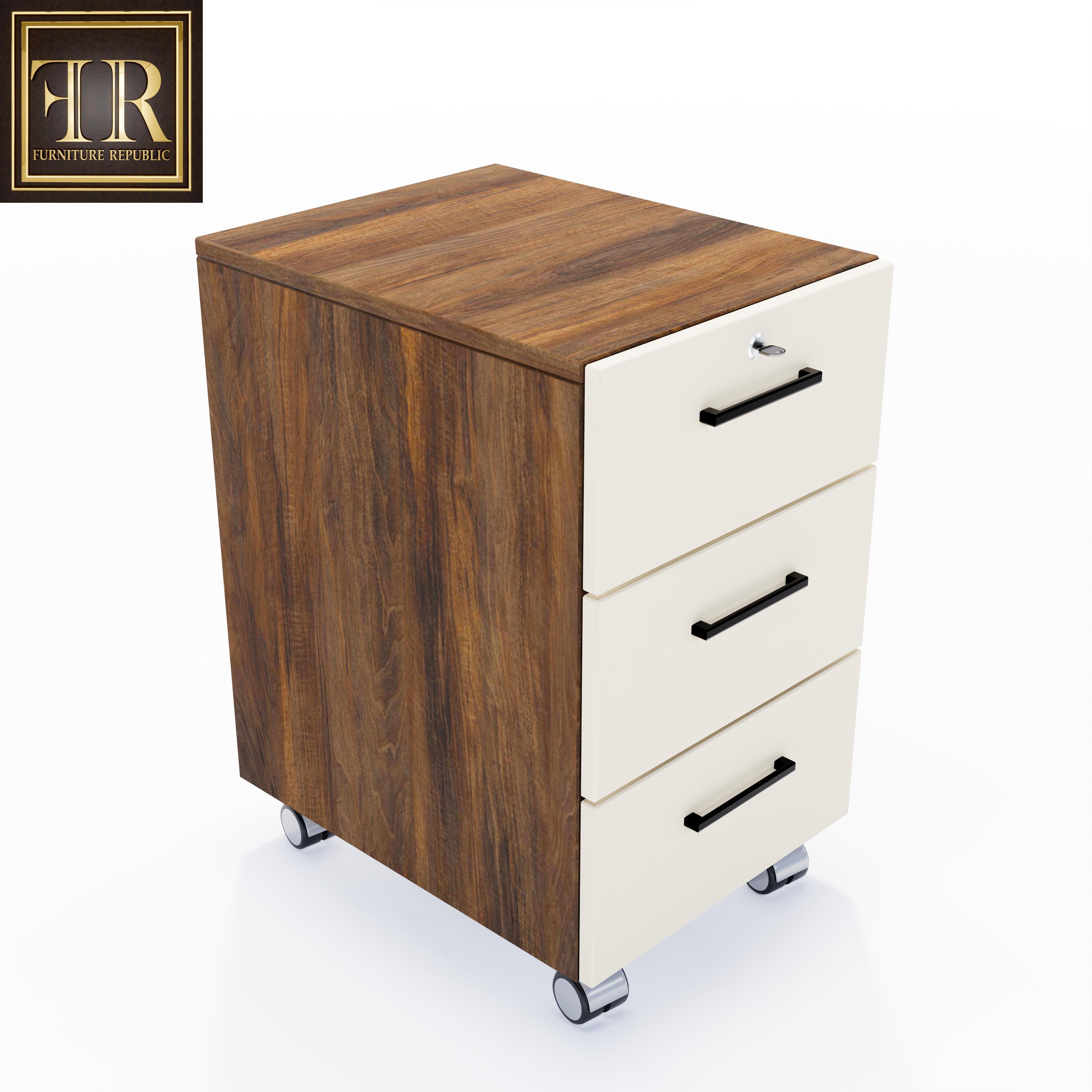 WUSE OFFICE 3 DRAWER & WHEEL