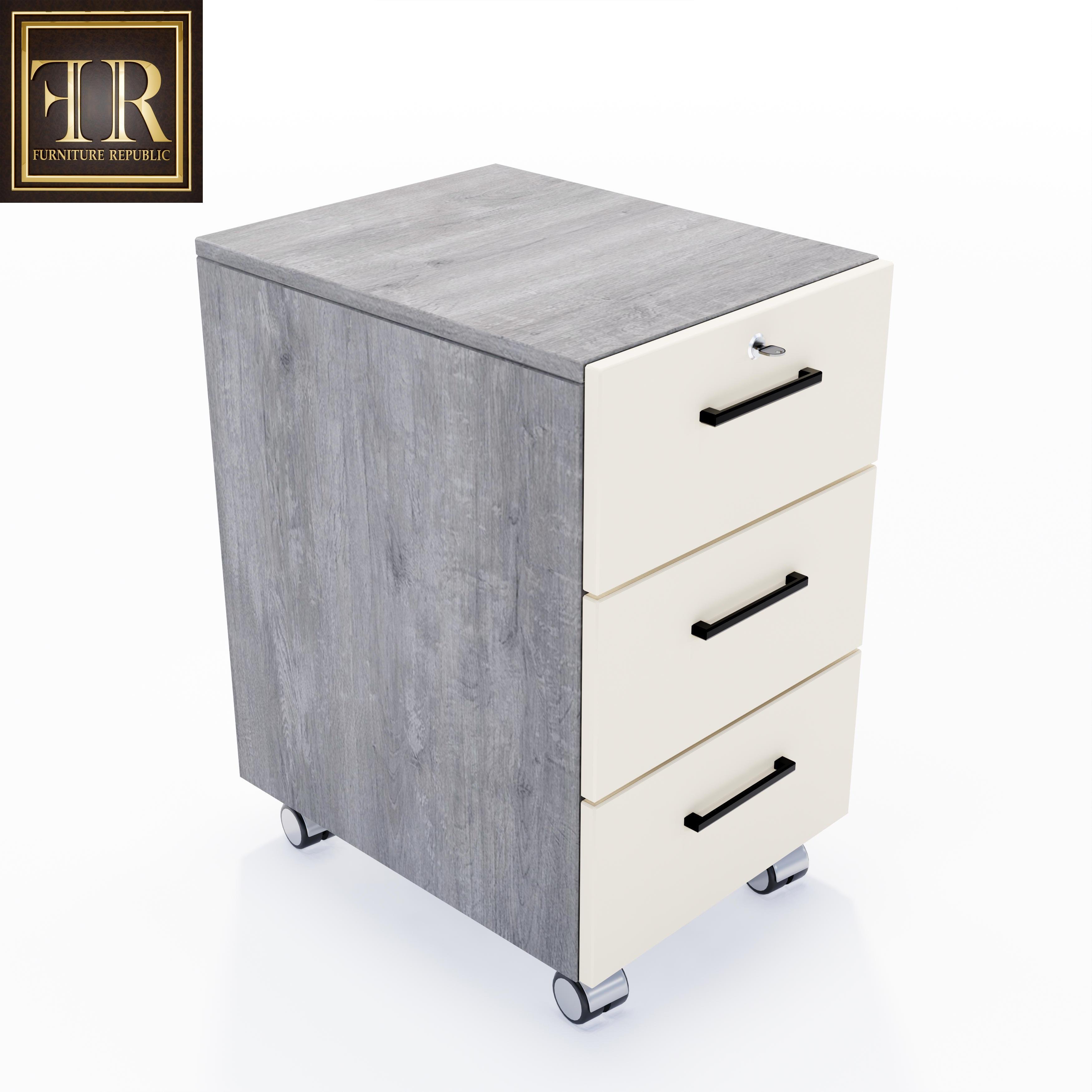 WUSE OFFICE 3 DRAWER & WHEEL